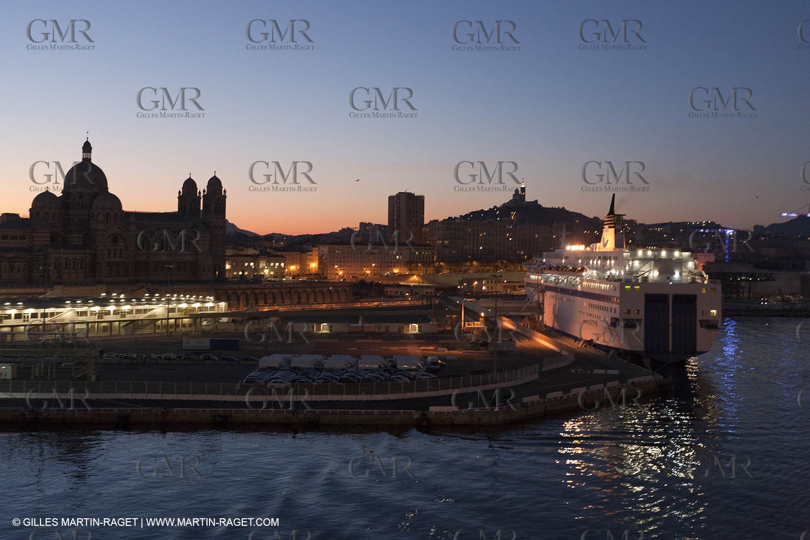 17 02 2012 - Marseille (FRA,13) - Arrival in Marseille harbour onboard ferry Piana (La Meridionale Corp.)