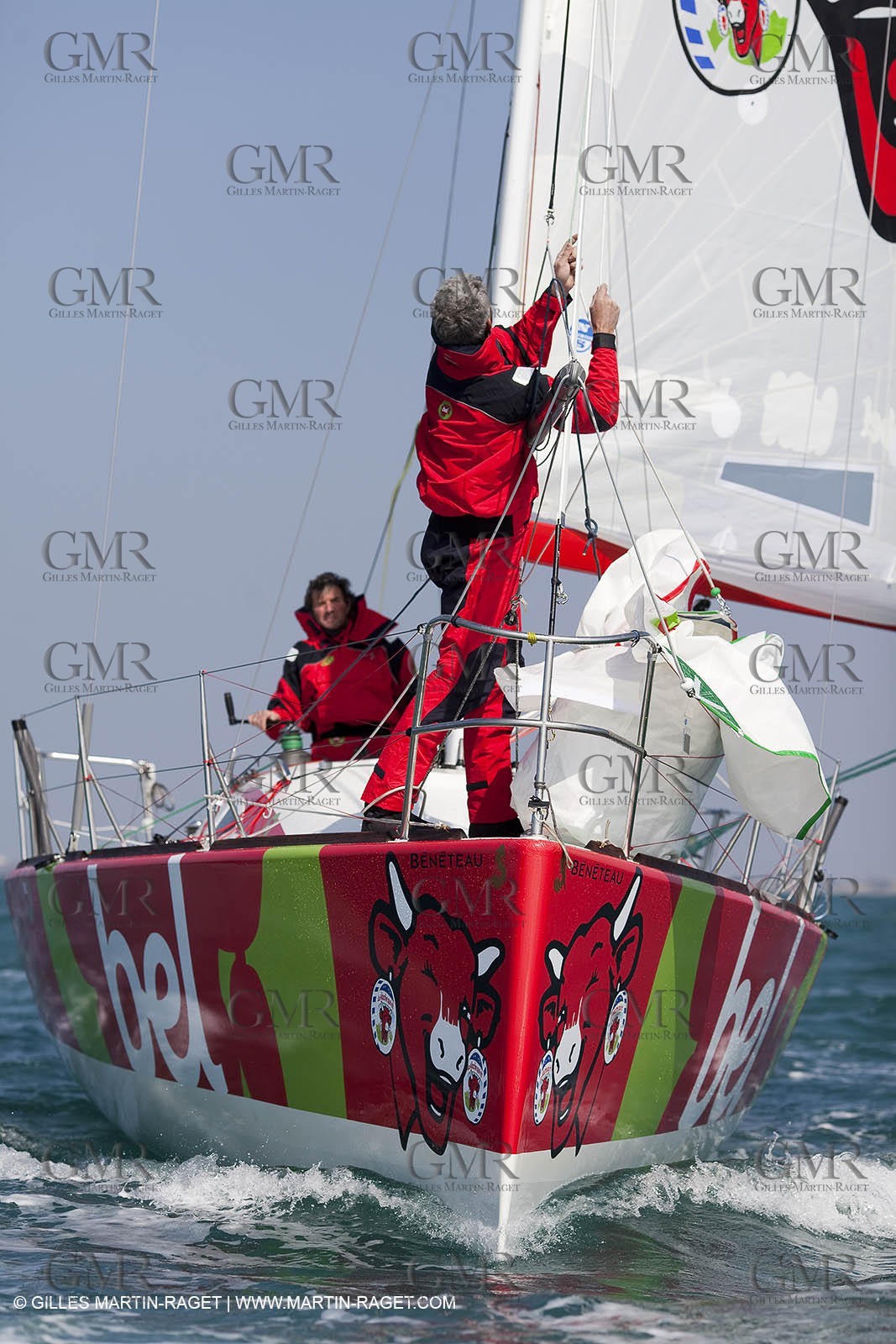 13 03 2010 -  La Grande Motte   Port Camargue (FRA) - Groupe Bel - Kito de Pavant   Sebastien Audigane training for Transat AG2R