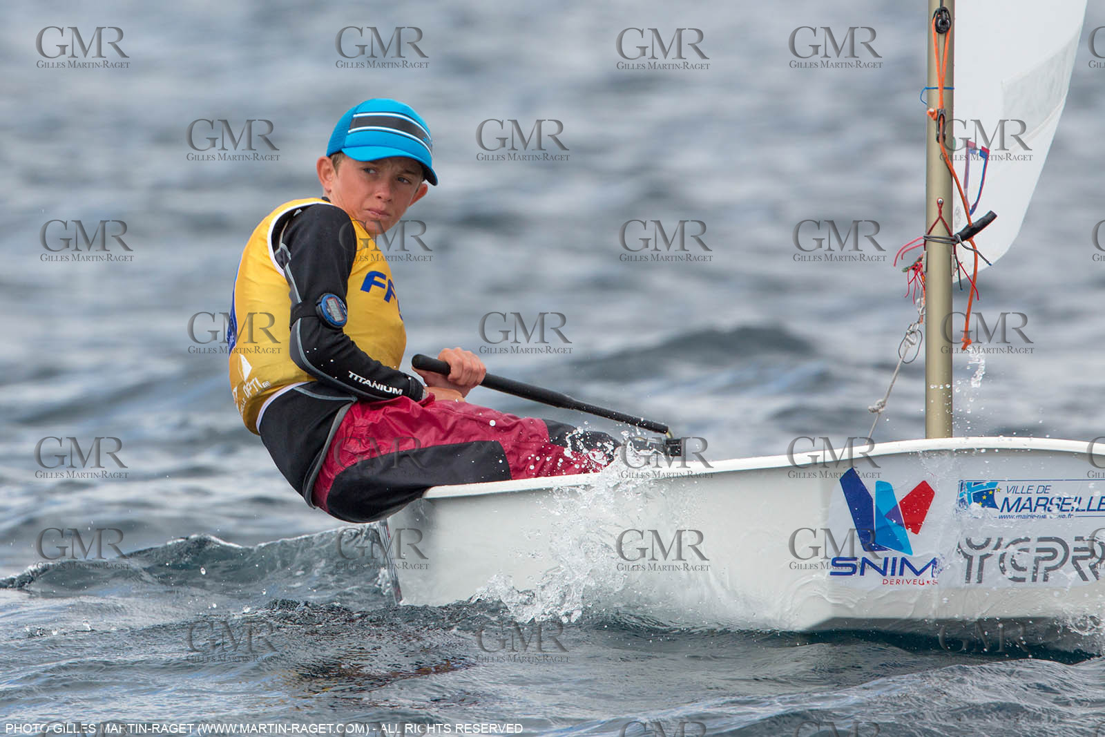 15 04 2016, Marseille (FRA,13), SNIM Dériveurs, Coupe Internationale de Printemps Optimist, Final Day