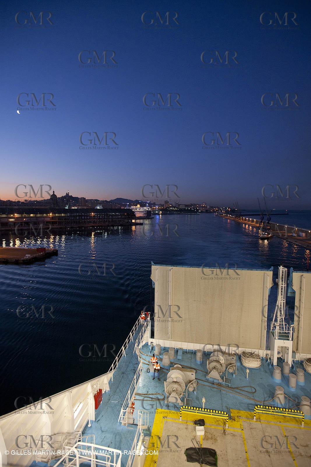 17 02 2012 - Marseille (FRA,13) - Arrival in Marseille onboard ferry Piana (La Meridionale)