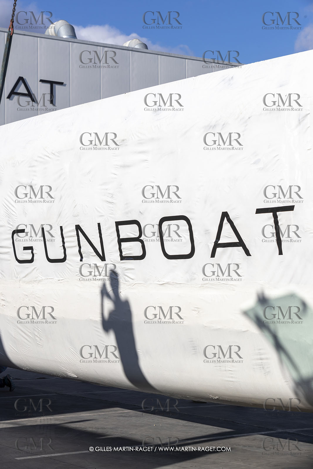 15 02 2022, La Grande Motte (FRA), Gunboat 80  1 hulls delivery