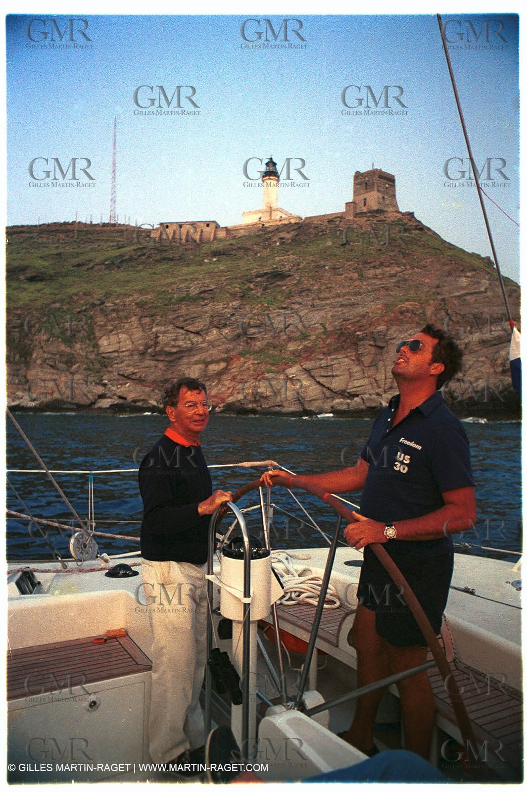 Giraglia 1981, Onboard Helisara VI, Dennis Conner