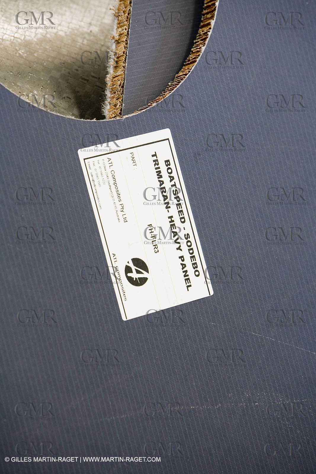 Sydney, Australia, Thomas Coville trimaran Sodebo building at Boat Speed