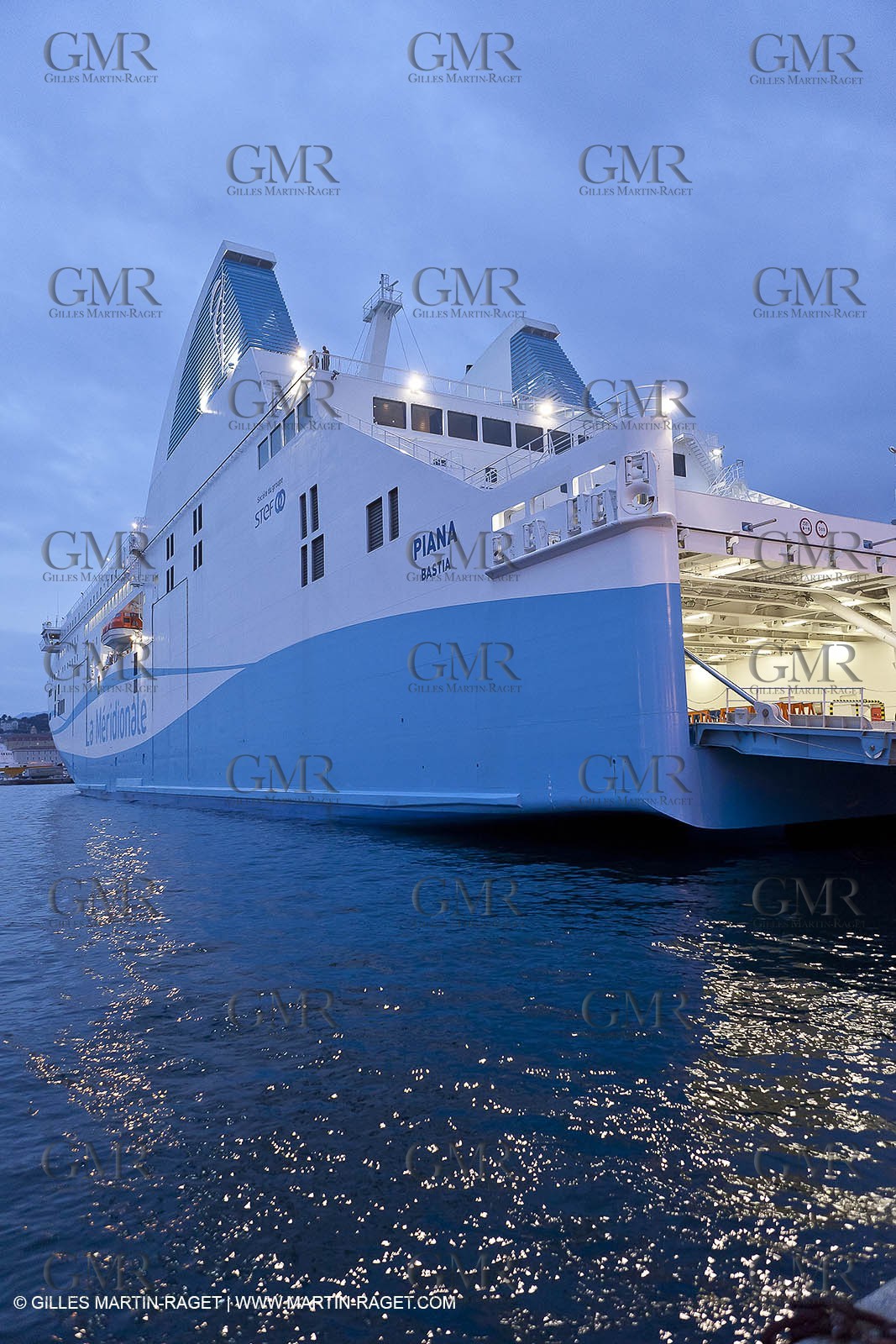 01-31-12   Marseilles (FRA,13) Bastia (FRA,Corsica)   Launching cruising trip and Christening ceremony of PIANA, last ferry ship from La Meridionale