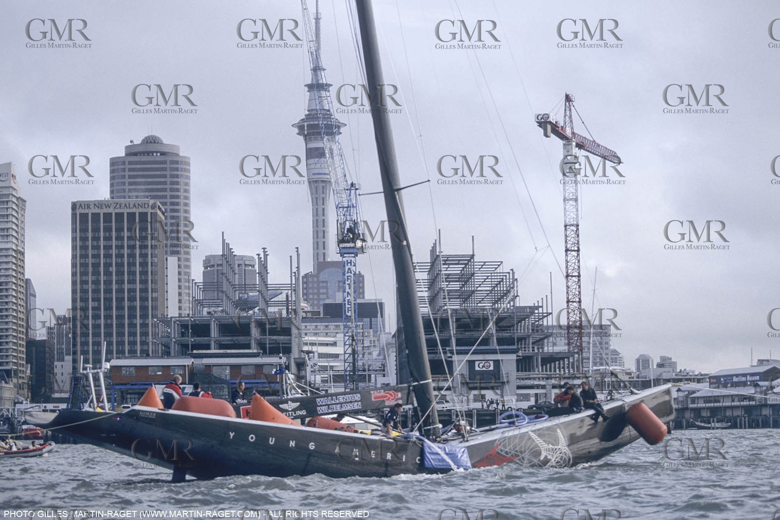 Sailing, Yacht Racing, America's Cup XXX, Auckland (NZL), 2000, Young America