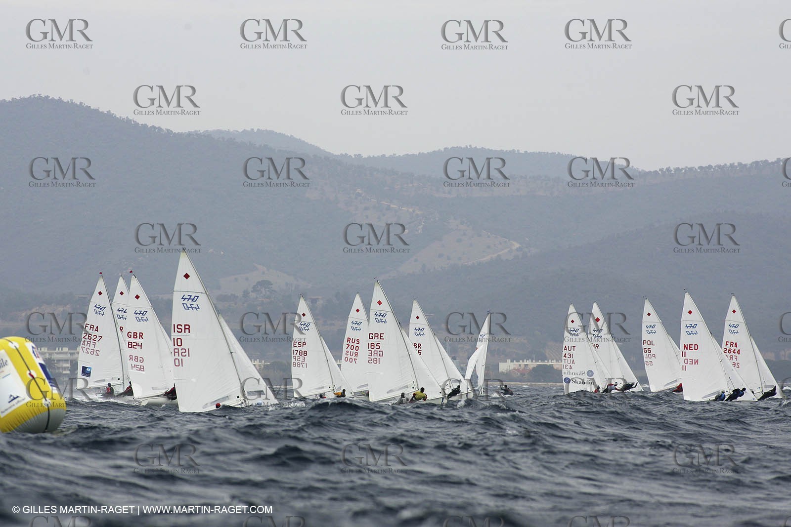 Semaine Olympique Française de Voile 2005 - Jour 1 - 470