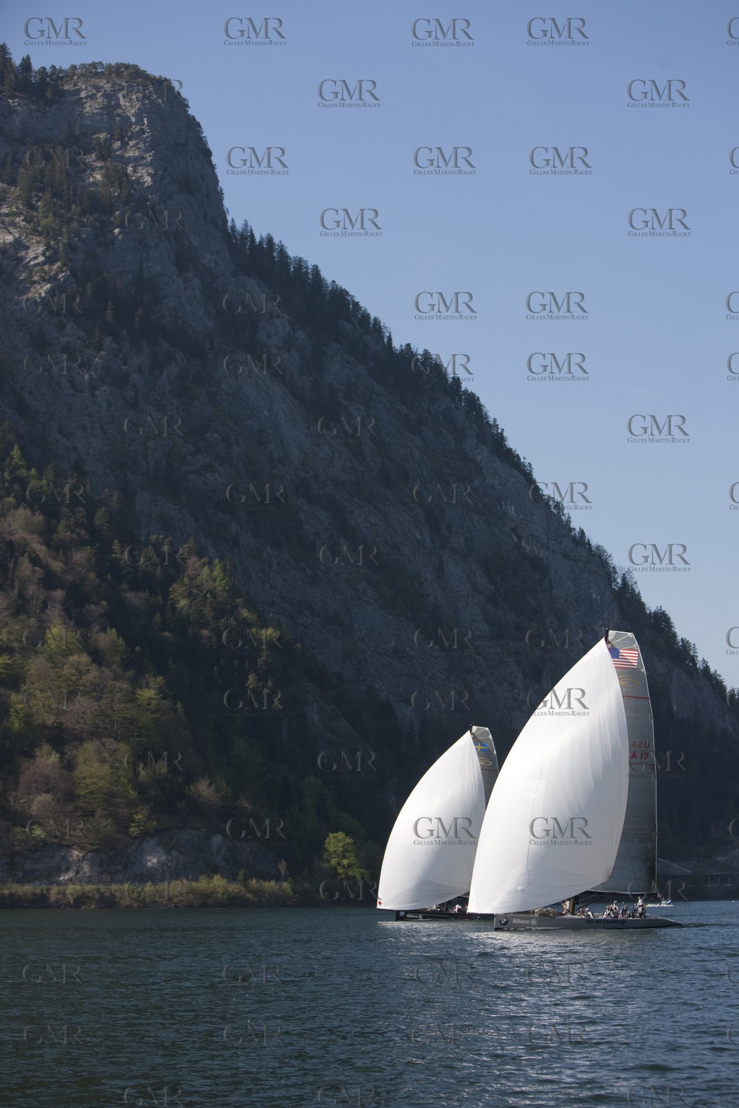 29 04 2010 - Gmunden (Lake Traunsee, Austria) - RC44 World Championship 2010 - BMW ORACLE Racing - Racing Day 1