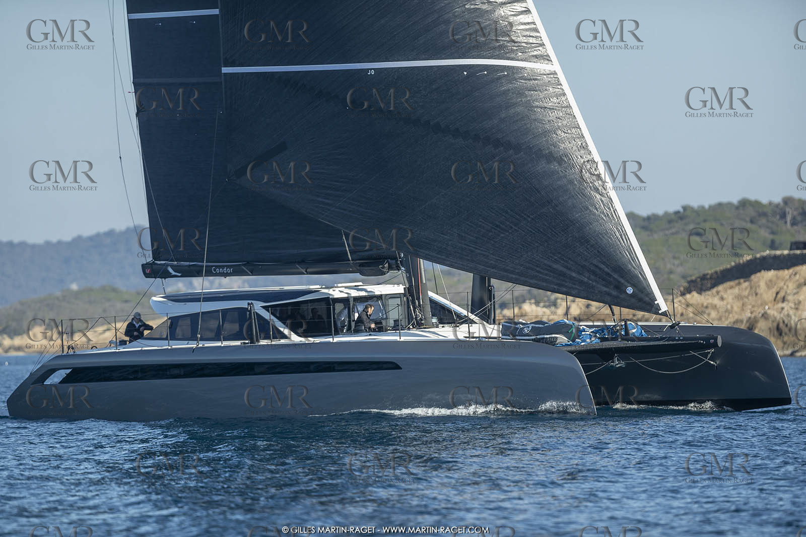 16 02 2019, Porquerolles (FRA,83), Gunboat 68 sail testing  3