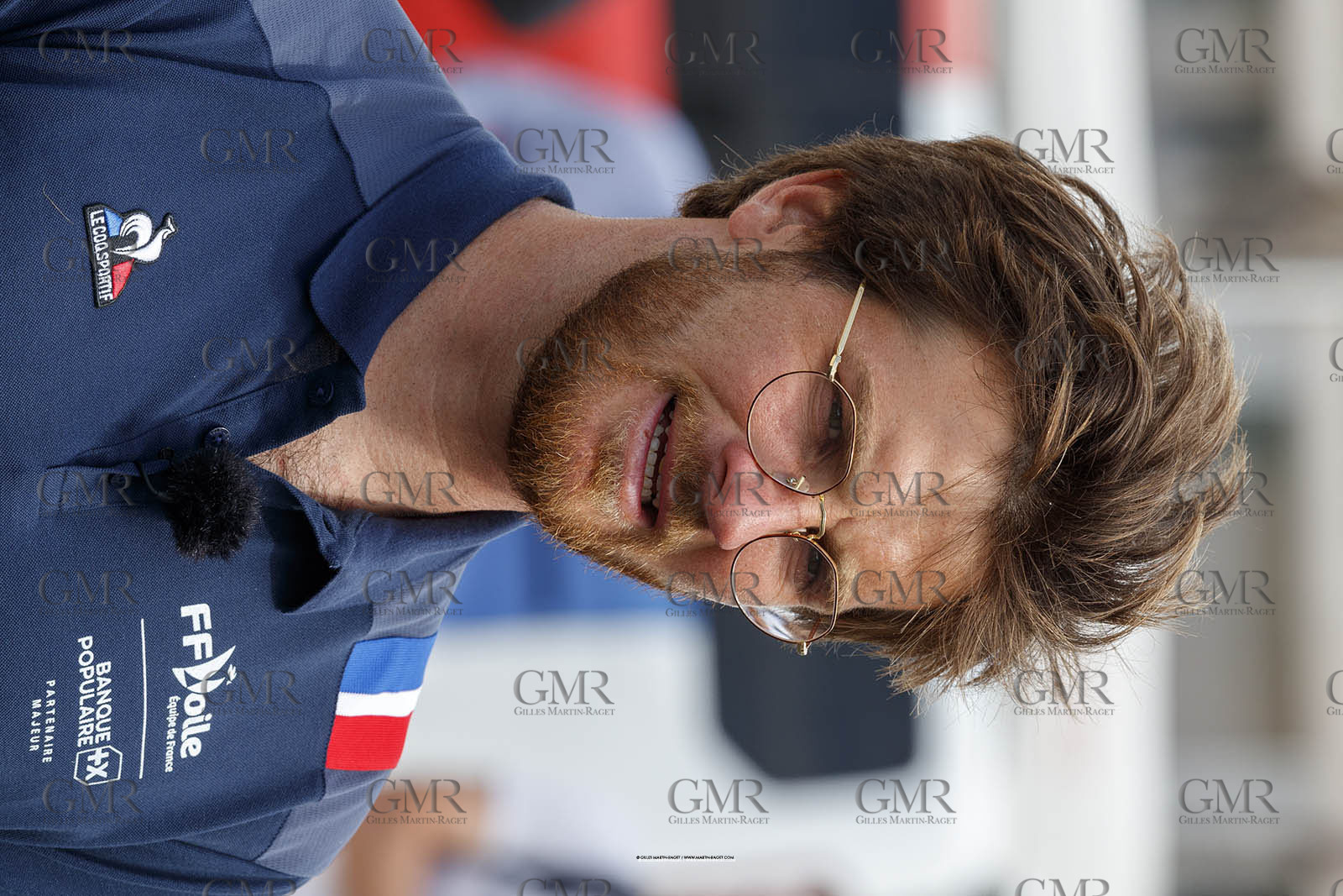 15 04 2024, Marseille (FRA), présentation des sélectionnés olympiques français en voile pour les Jeux Olympiques de Paris 2024. Nicoas Goyard