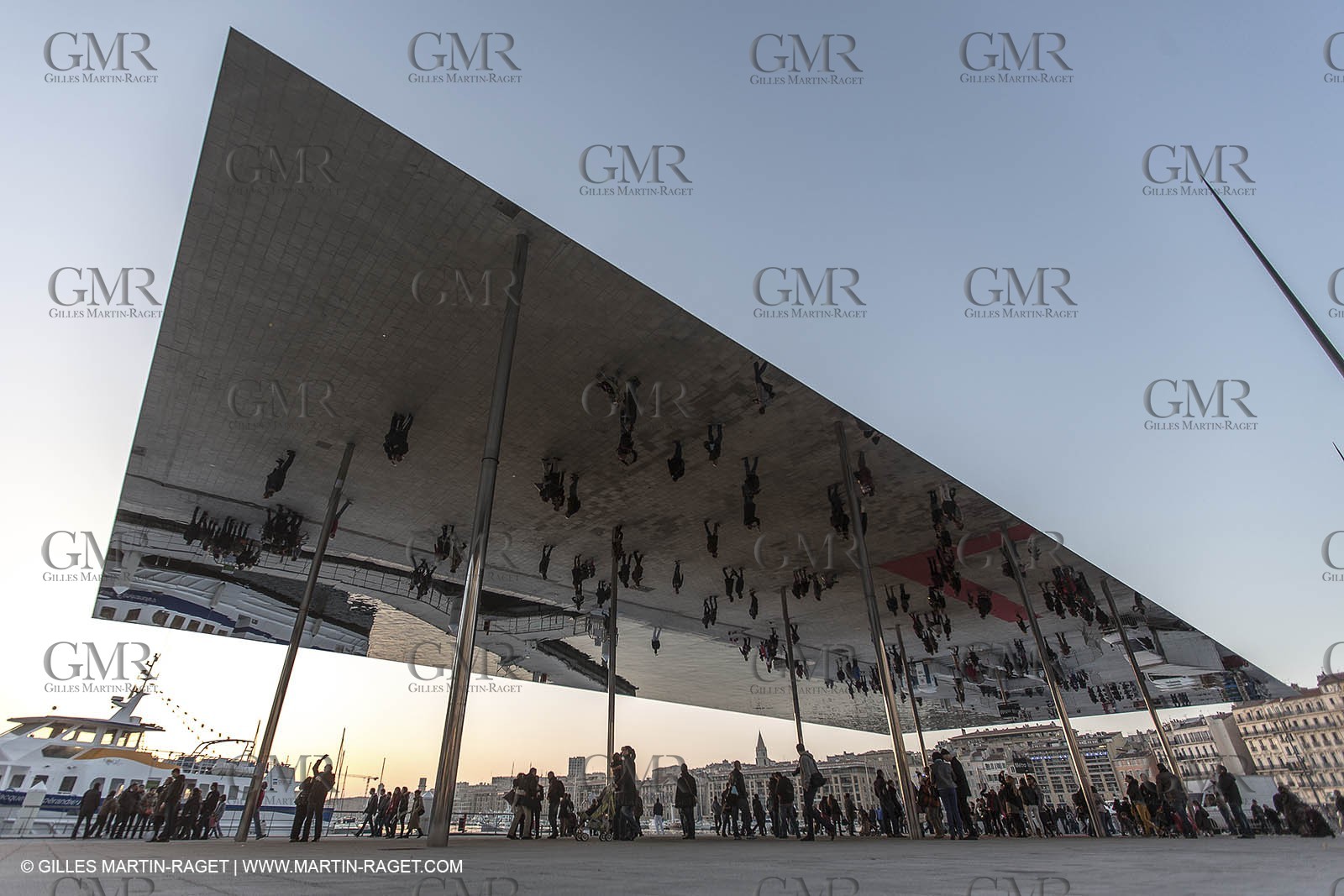 02 02 2013,  Marseille, FRA, 13, Inauguration de l'ombrière et du Vieux Port semi-piétonnier