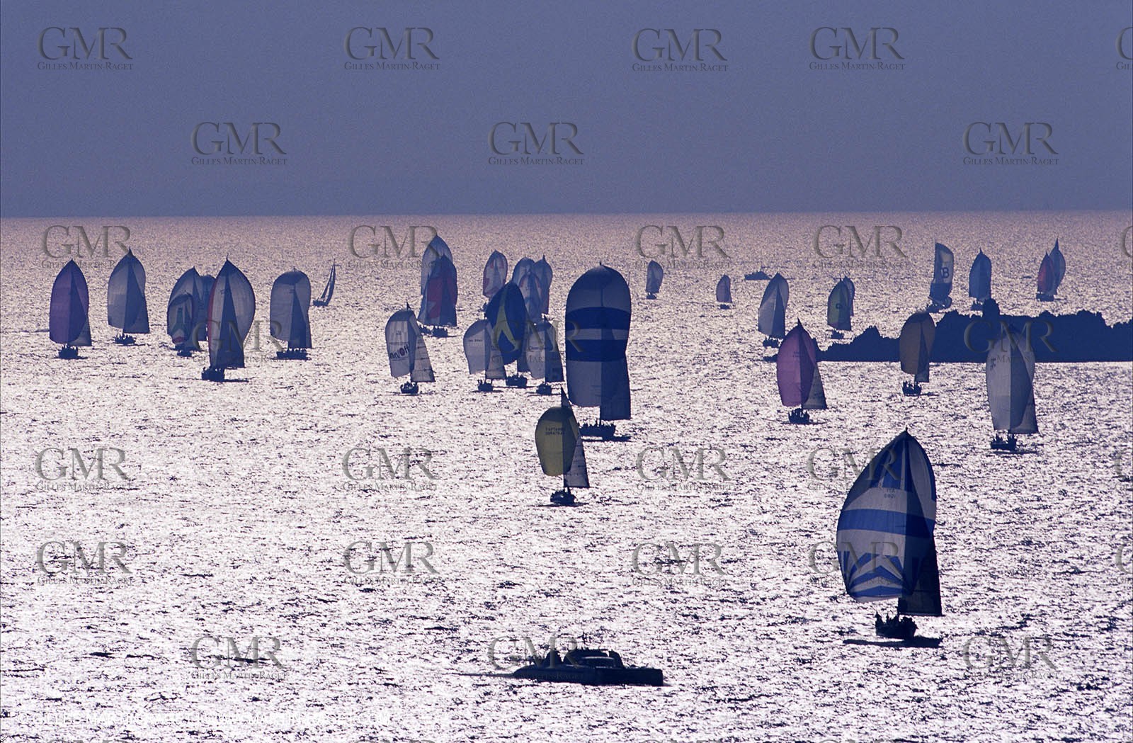 Bateaux de course en flotte
