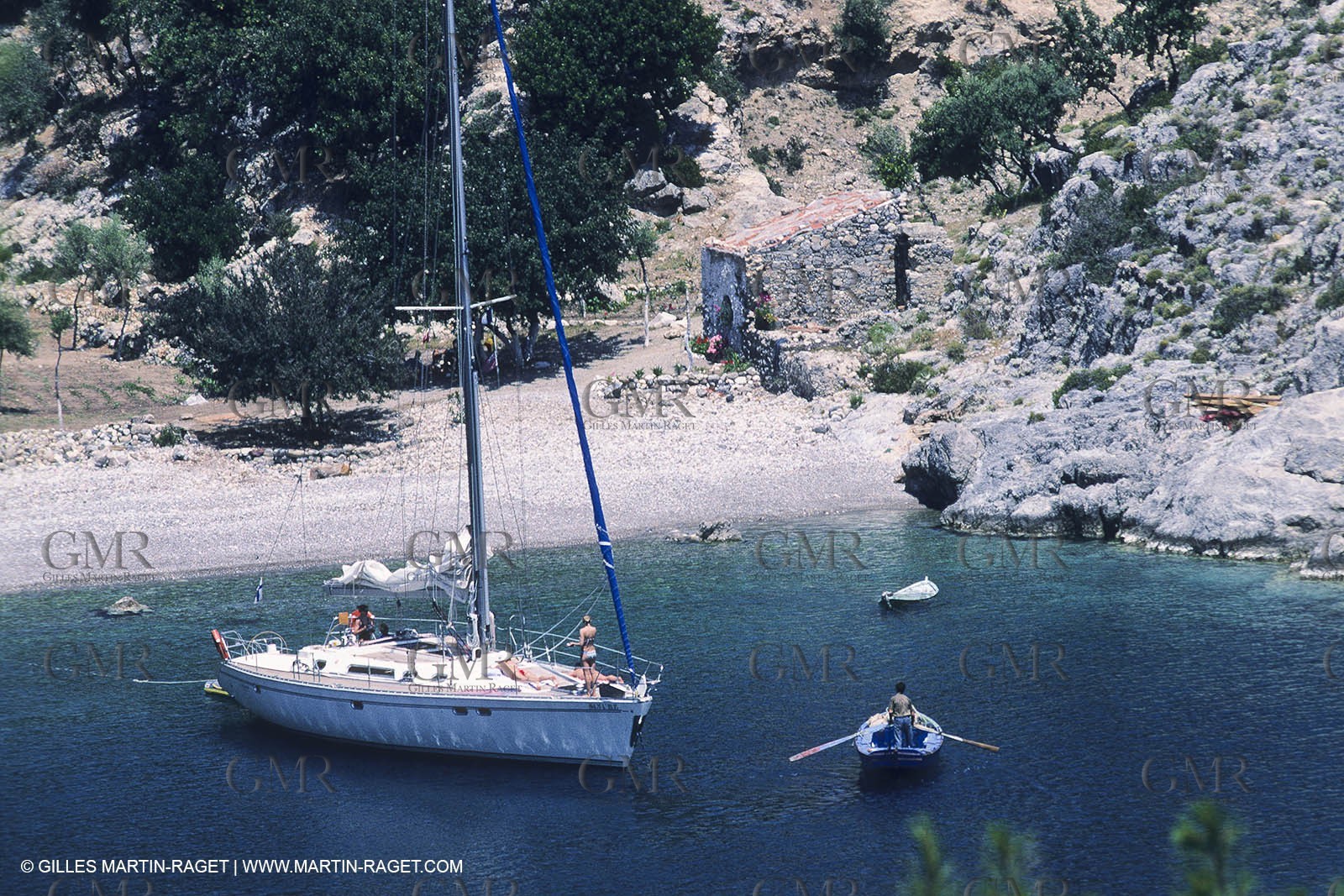 sailing, cruising, monohull at the mooring