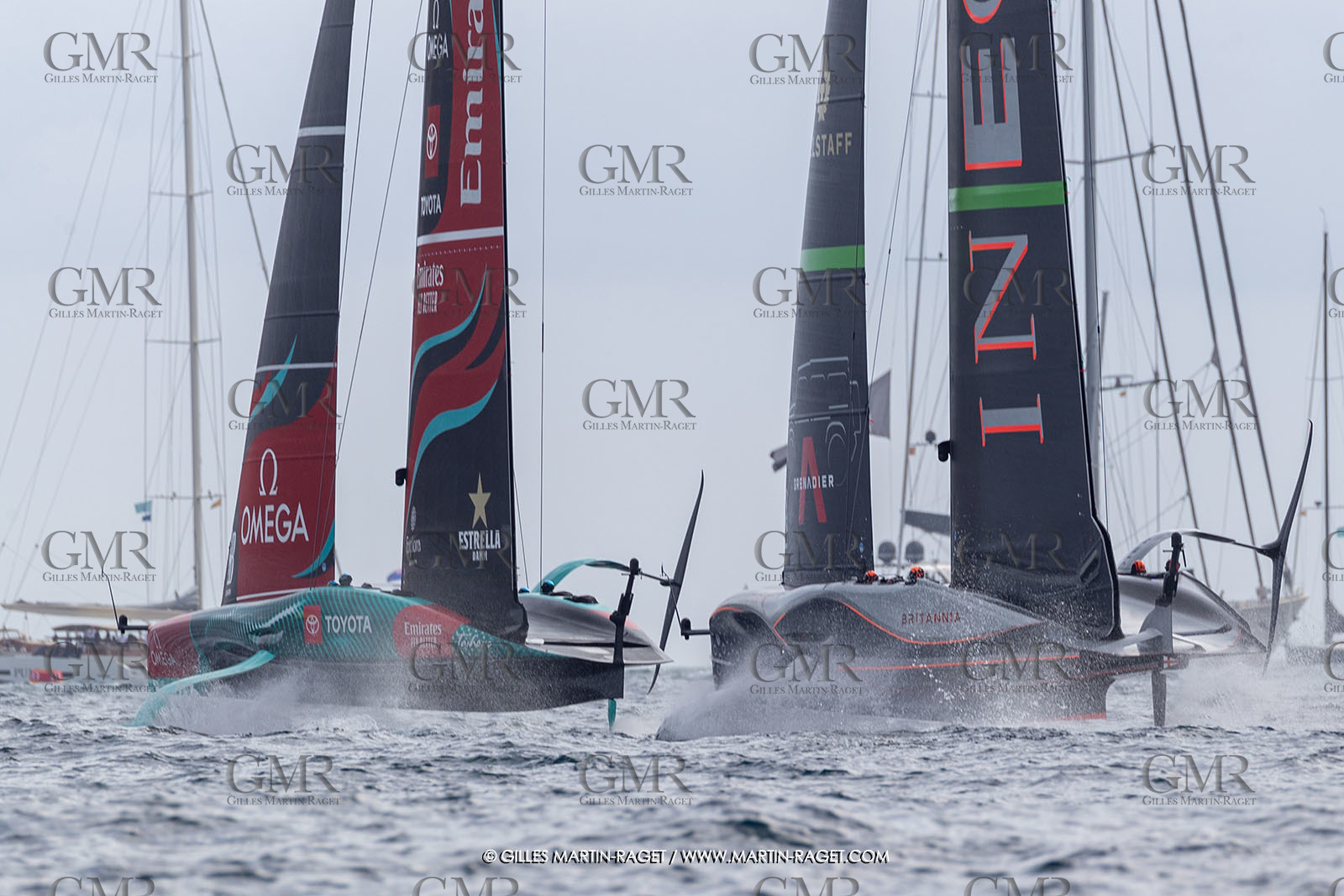 12:10 2024, Barcelona (ESP), Louis Vuitton 37th America's Cup, Final Match, Race Day 1, Race 1