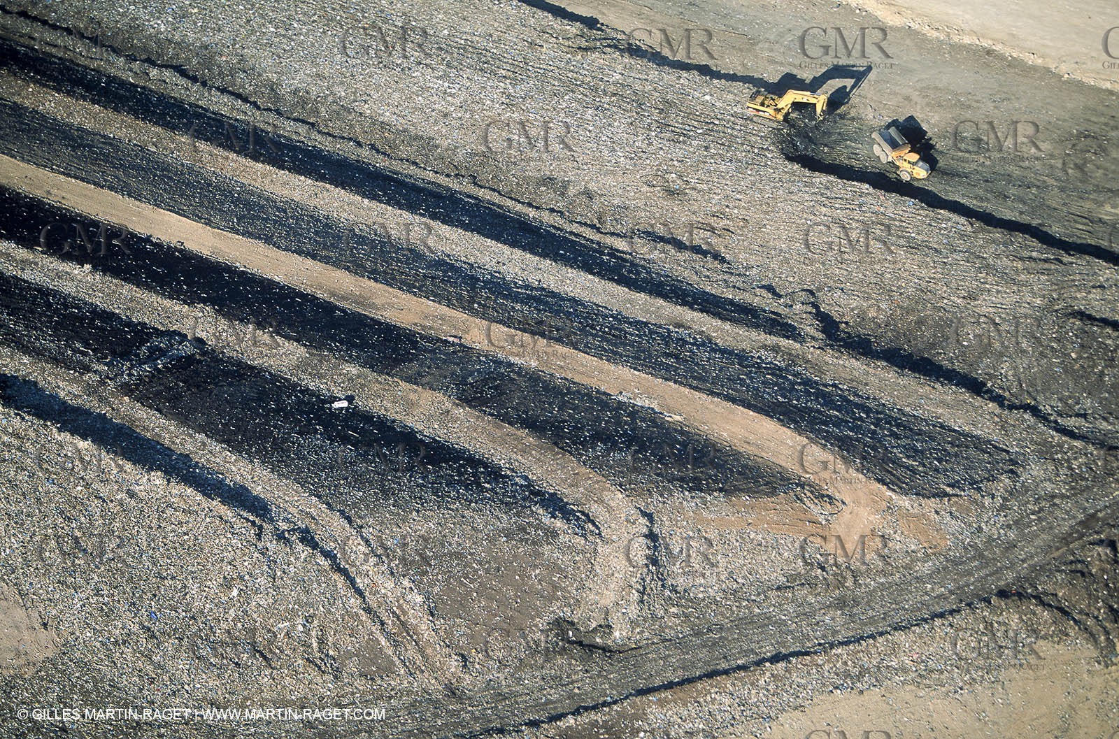 France, Provence, Plaine de la Crau, Décharge d'Entressen