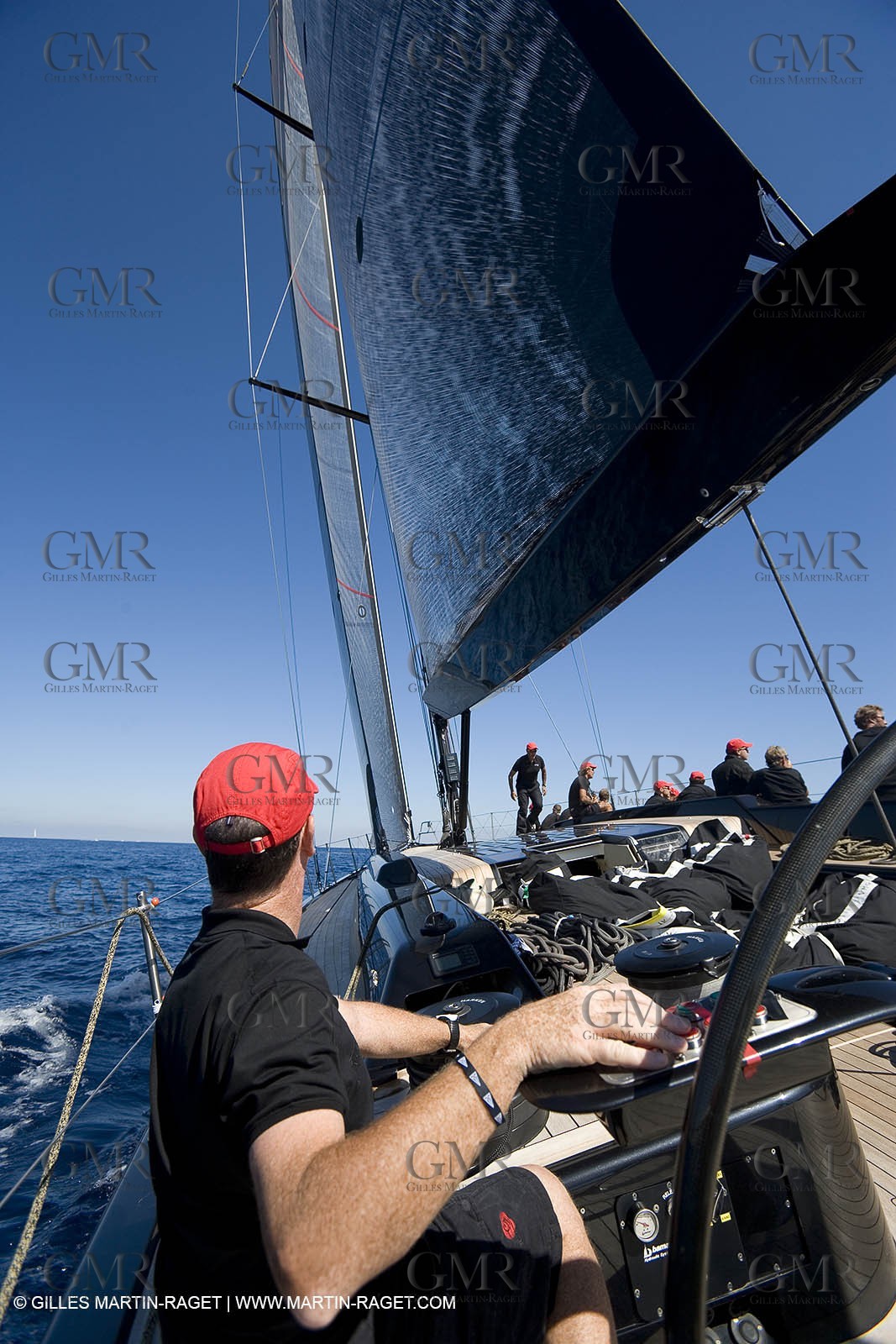 03 09 06 - Porto Cervo (Sardinia) - Maxi World Cup 2006 - Onboard Wally 90 Tango