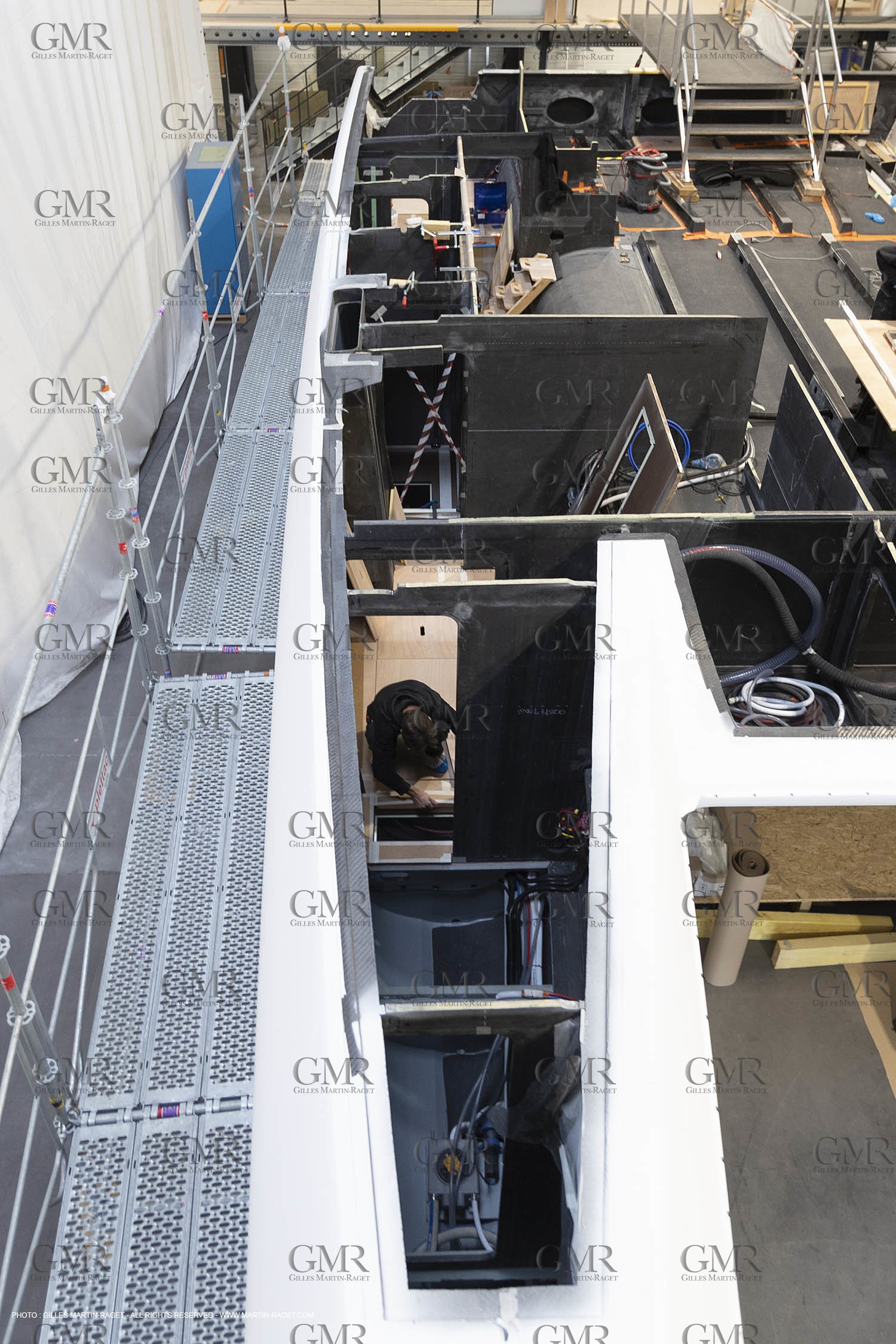 29 10 2018, La Grande Motte (FRA,30), Chantier Gunboat, construction du Gunboat 68