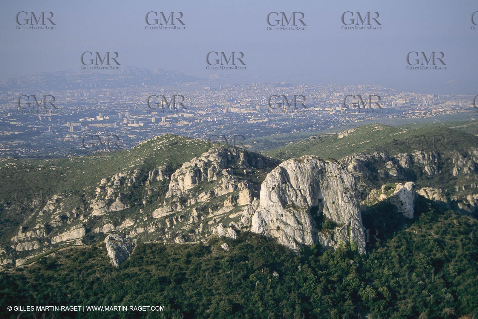 France, Provence, Pays d'Aubagne, collines de Marcel Pagnol