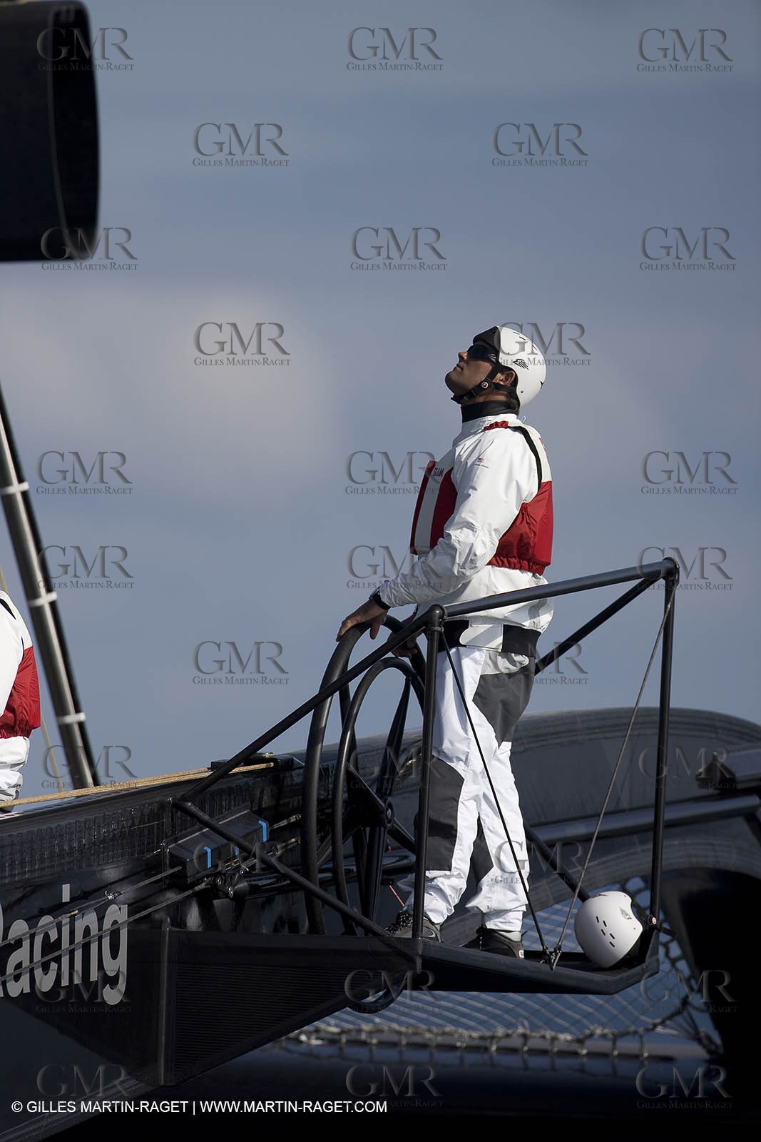 02 09 2008 - Anacortes (WA, USA) - America's Cup - BMW ORACLE Racing - 90 ft trimaran first sea trials
