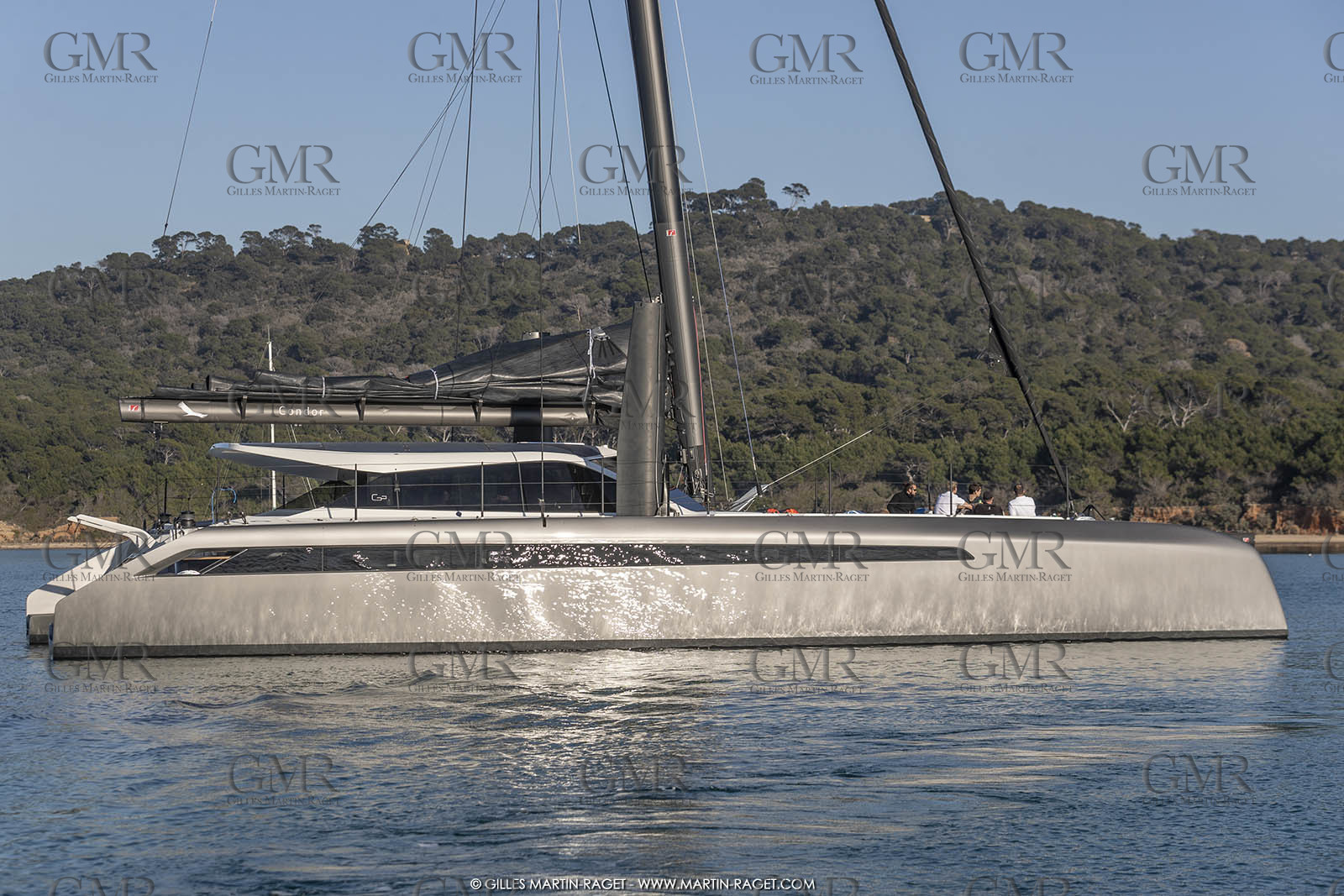 16 02 2019, Porquerolles (FRA,83), Gunboat 68 sail testing  3
