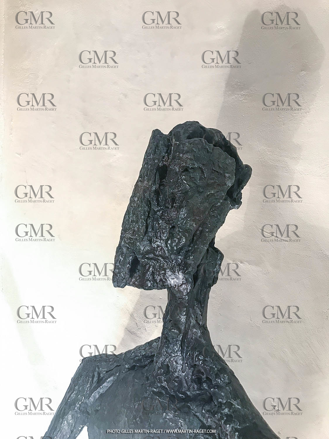 05 08 2019, Marseille (FRA,13), Oeuvre de Germaine Richier, Don Quichotte 1950-1951, Bronze patiné foncé, Epreuve d'exposition, Fondeur : Susse, Paris, 225 x 97 x 61 cm, Collection famille Germaine Richier