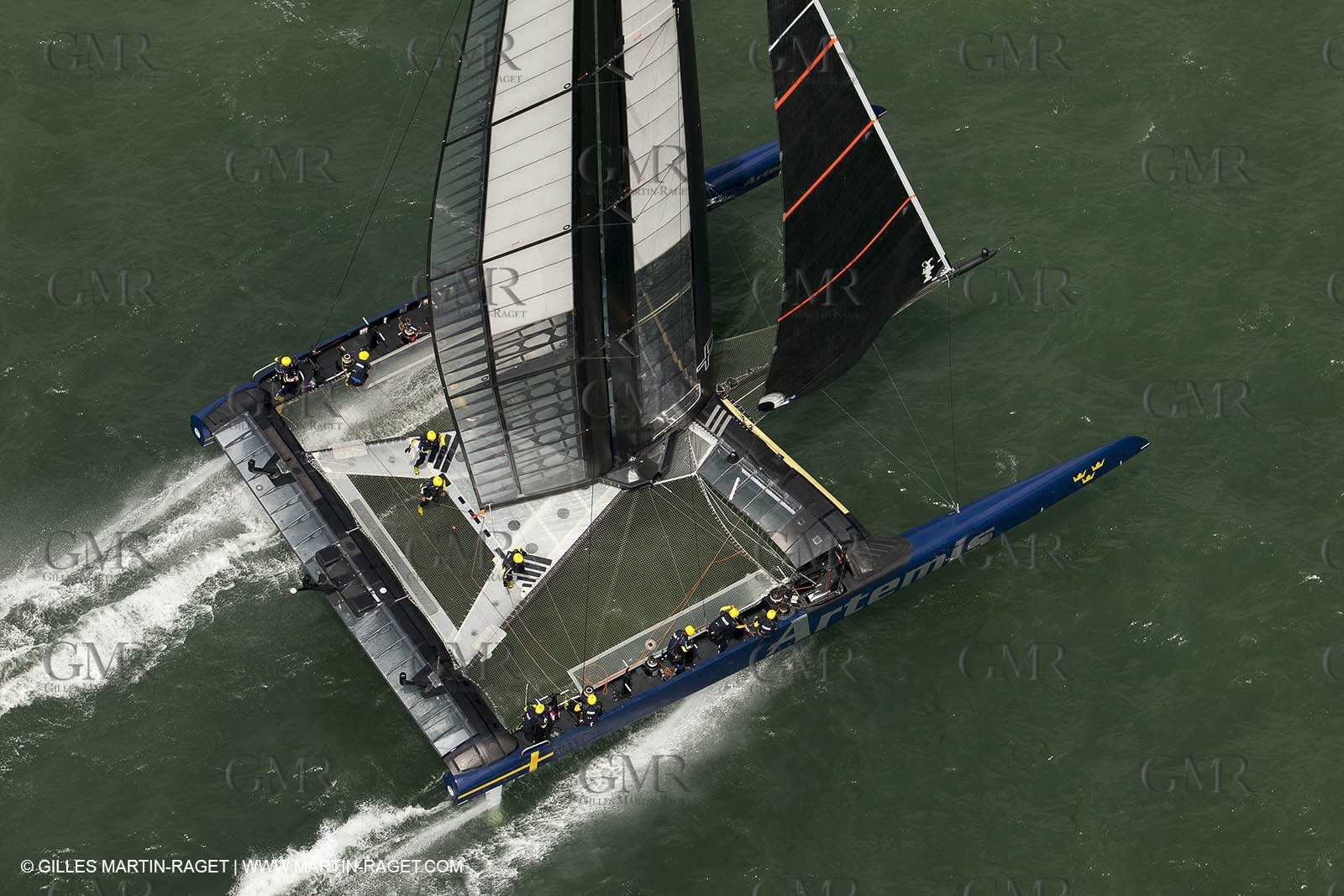 03 08 2013 - San Francisco (USA,CA) - 34th America's Cup - Louis Vuitton Cup - Semi-finals - Luna Rossa vs Artemis Racing - Race 1 - Artemis Racing