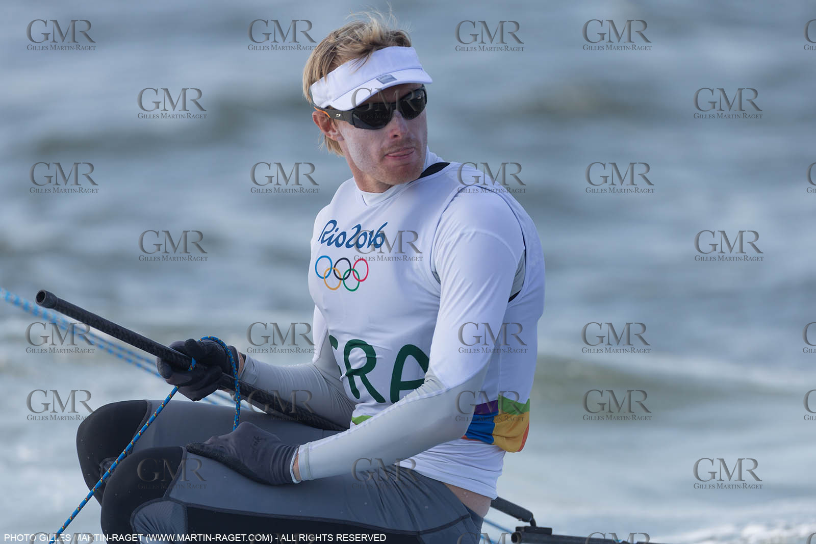 16 08 2016, Rio de Janeiro (BRA), 2016 Olympic Games, Sailing, Laser Medal Race, JB Bernaz