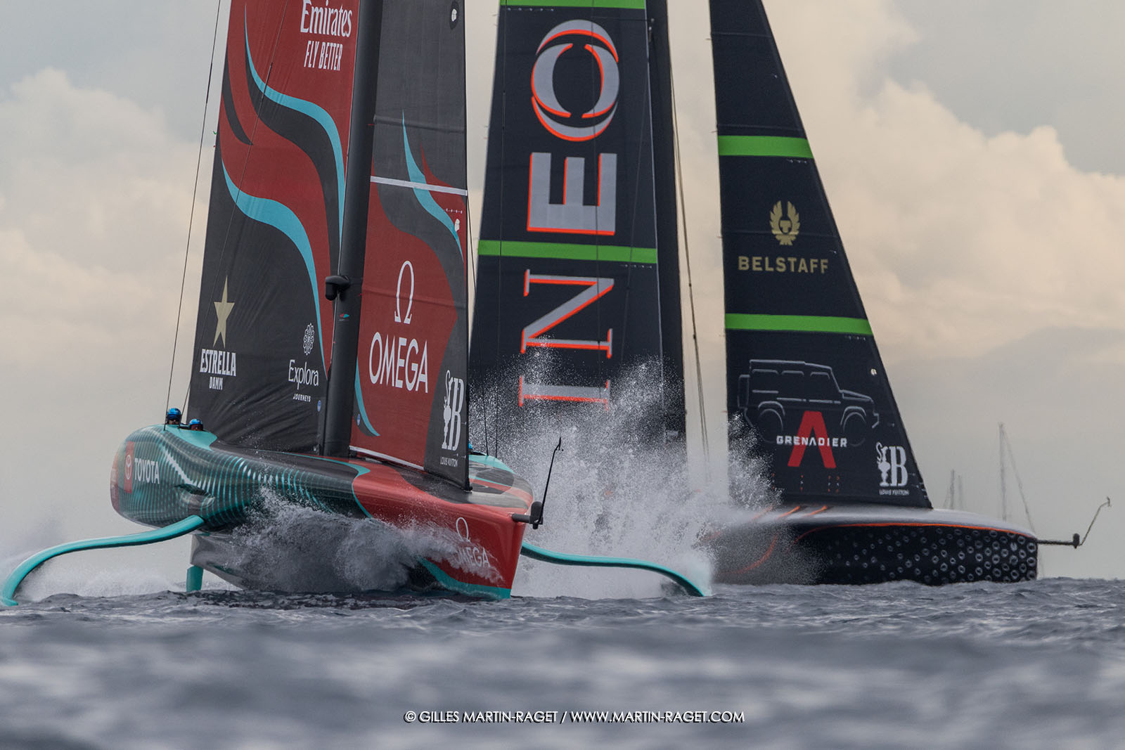 18 10 2024, Barcelona (ESP), Louis Vuitton 37th America's Cup, Final Match, Race Day 5, Race 7