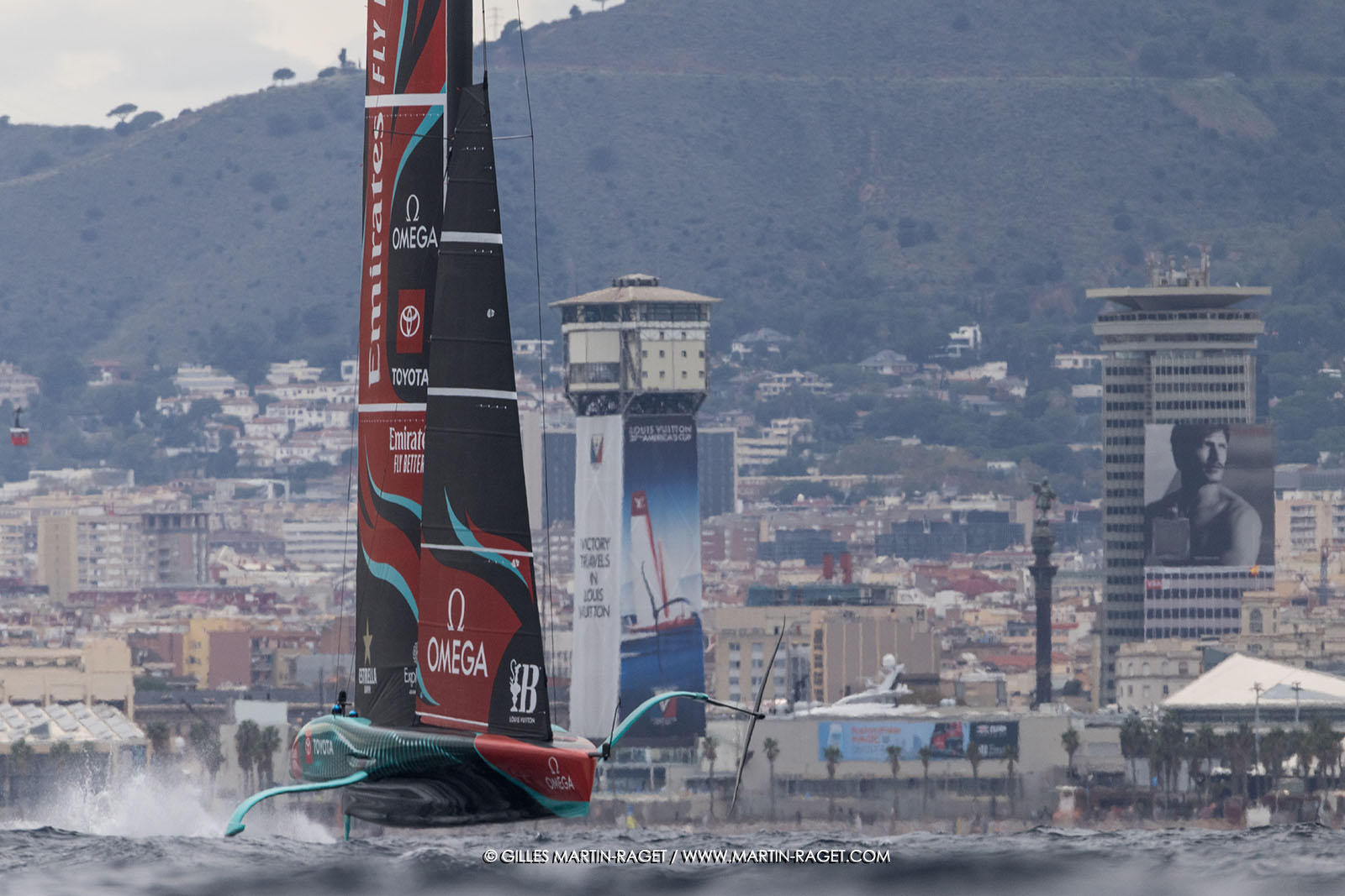 18 10 2024, Barcelona (ESP), Louis Vuitton 37th America's Cup, Final Match, Race Day 5, Race 8