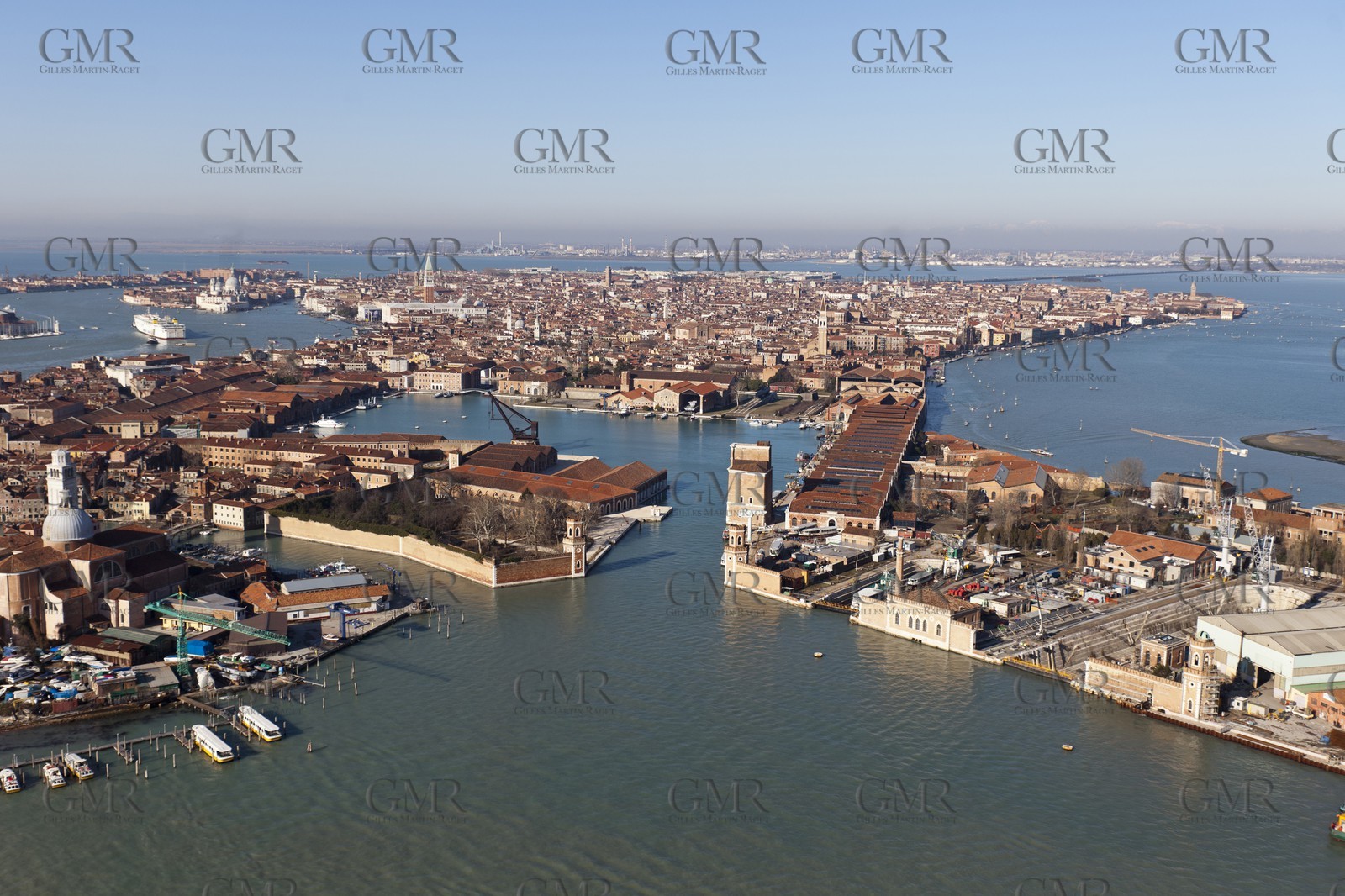 20 02 2012 - Venezia (ITA) - 34th America'sCup - Venezia 2012 America's Cup World Series - The Arsenale where the AC45 moorings, public village, media center and Club 45 will be located