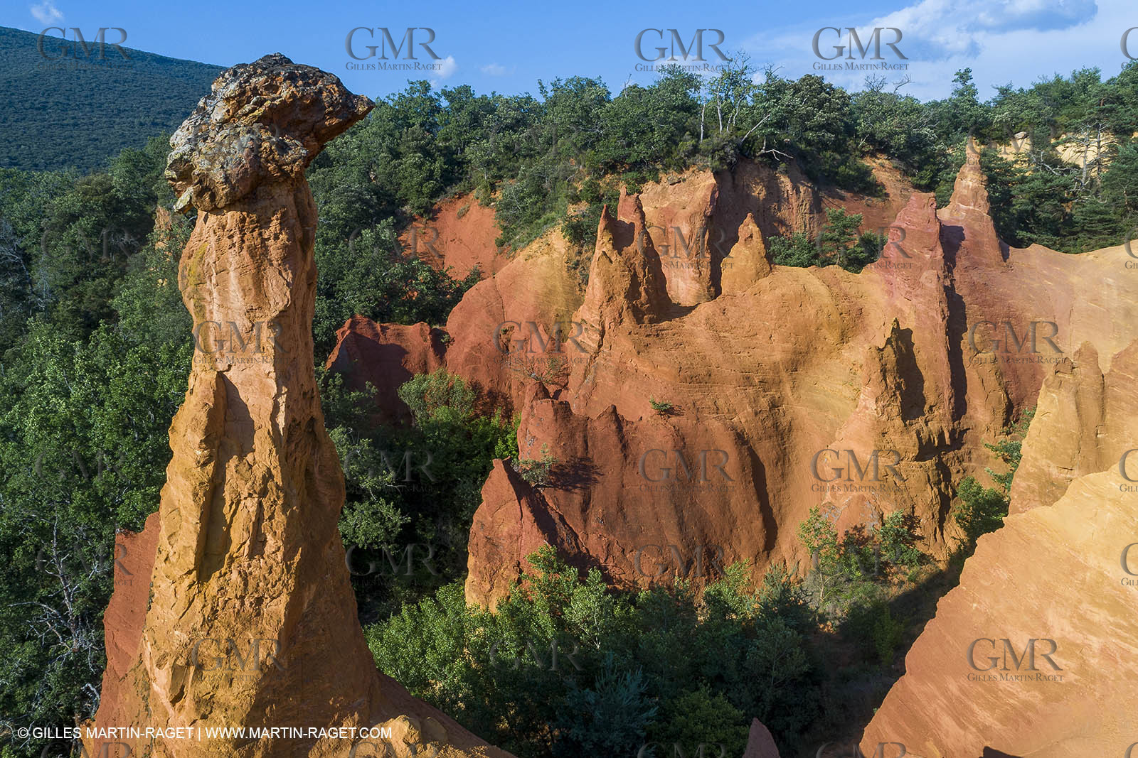 21 06 2018, Rustrel (FRA, 84), Anciennes carrières d'ocre