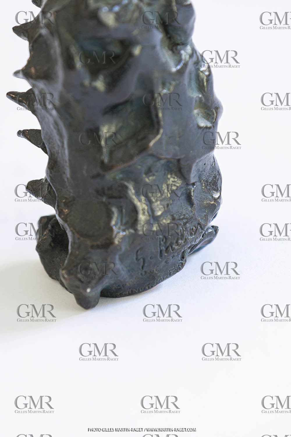 03 08 2020, Marseille (FRA,13), Oeuvre de Germaine Richier, Tarasque 1955, Bronze patiné foncé, Epreuve d'Exposition, Fondeur L. Thinot, Paris, 18 x 9 x 7 cm, Collection particulière