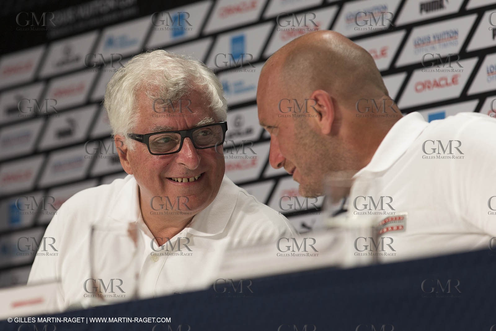 25 08 2013 - San Francisco (USA,CA) - 34th America's Cup - Louis Vuitton Cup Final, Day 7, Emirates Team New Zealand Vs Luna Rossa, Patrizio Bertelli, Max Sirena