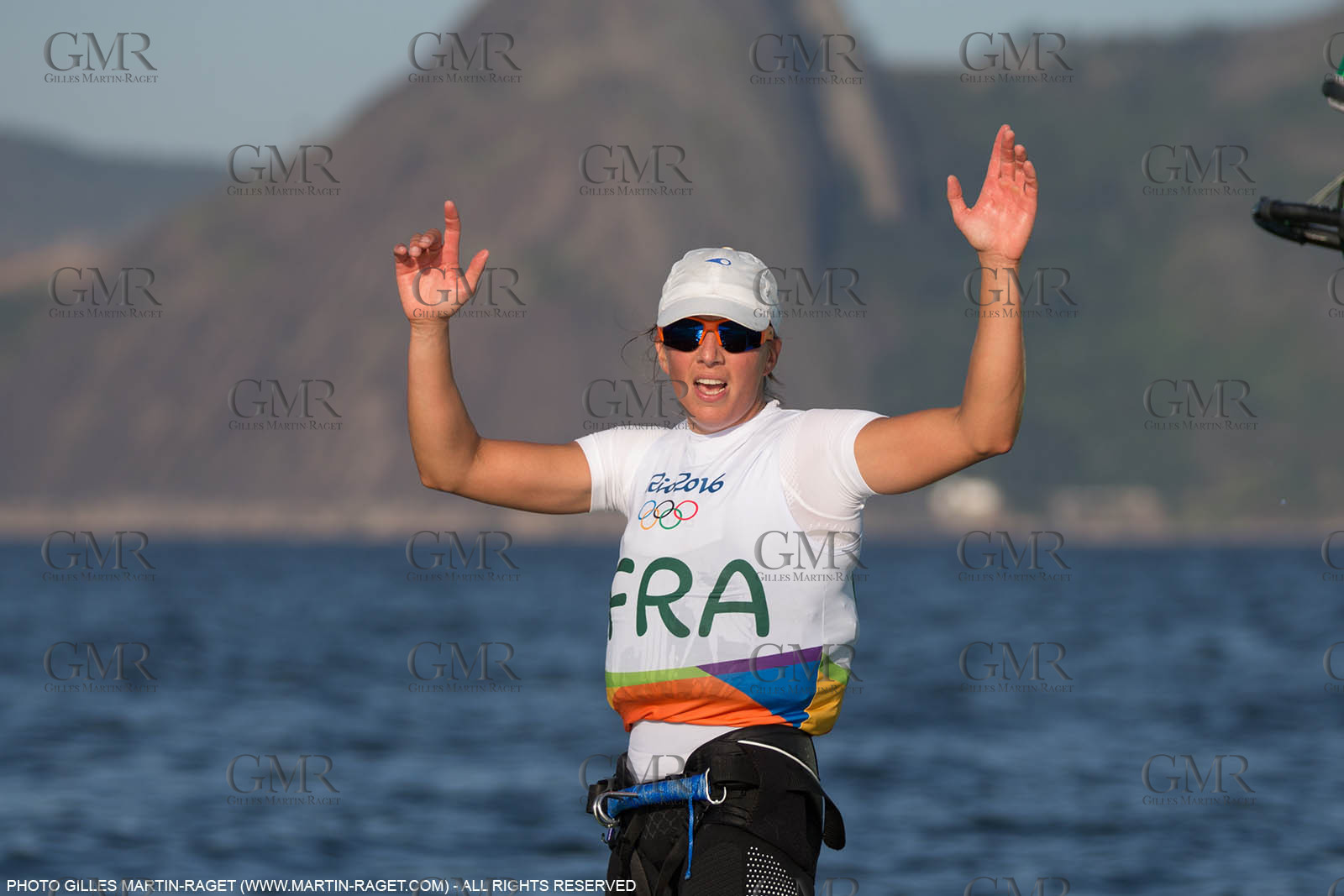 14 08 2016, Rio de Janeiro (BRA), 2016 Olympic Games, Sailing, RSX Women medal race, Charline Picon (FRA), gold medalist