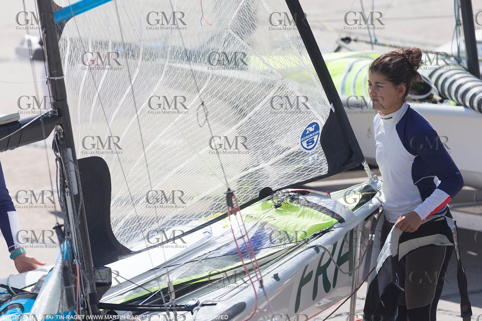 16 08 2016, Rio de Janeiro (BRA), 2016 Olympic Games, Sailing, Sarah Steyaert, Aude Compan