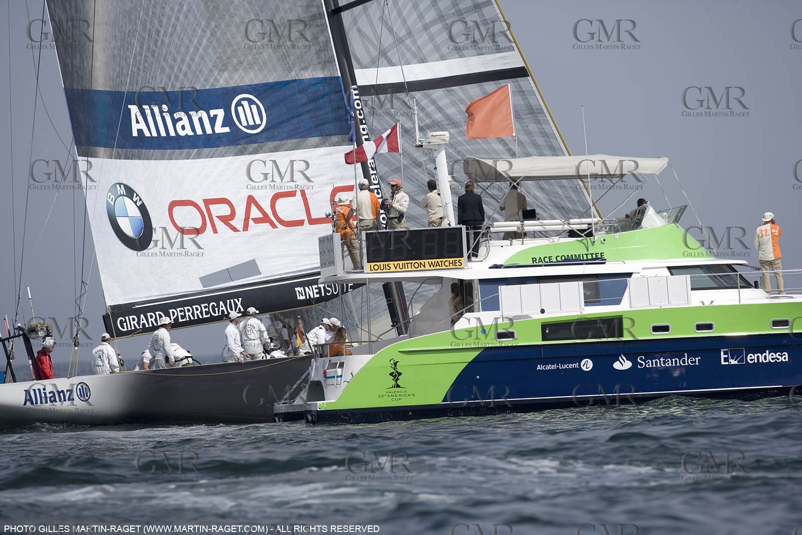 21 04 2007-Valencia (Spain)- 32nd America's Cup - Louis Vuitton Cup - RR1 - DAY 6 - BMW ORACLE Racing