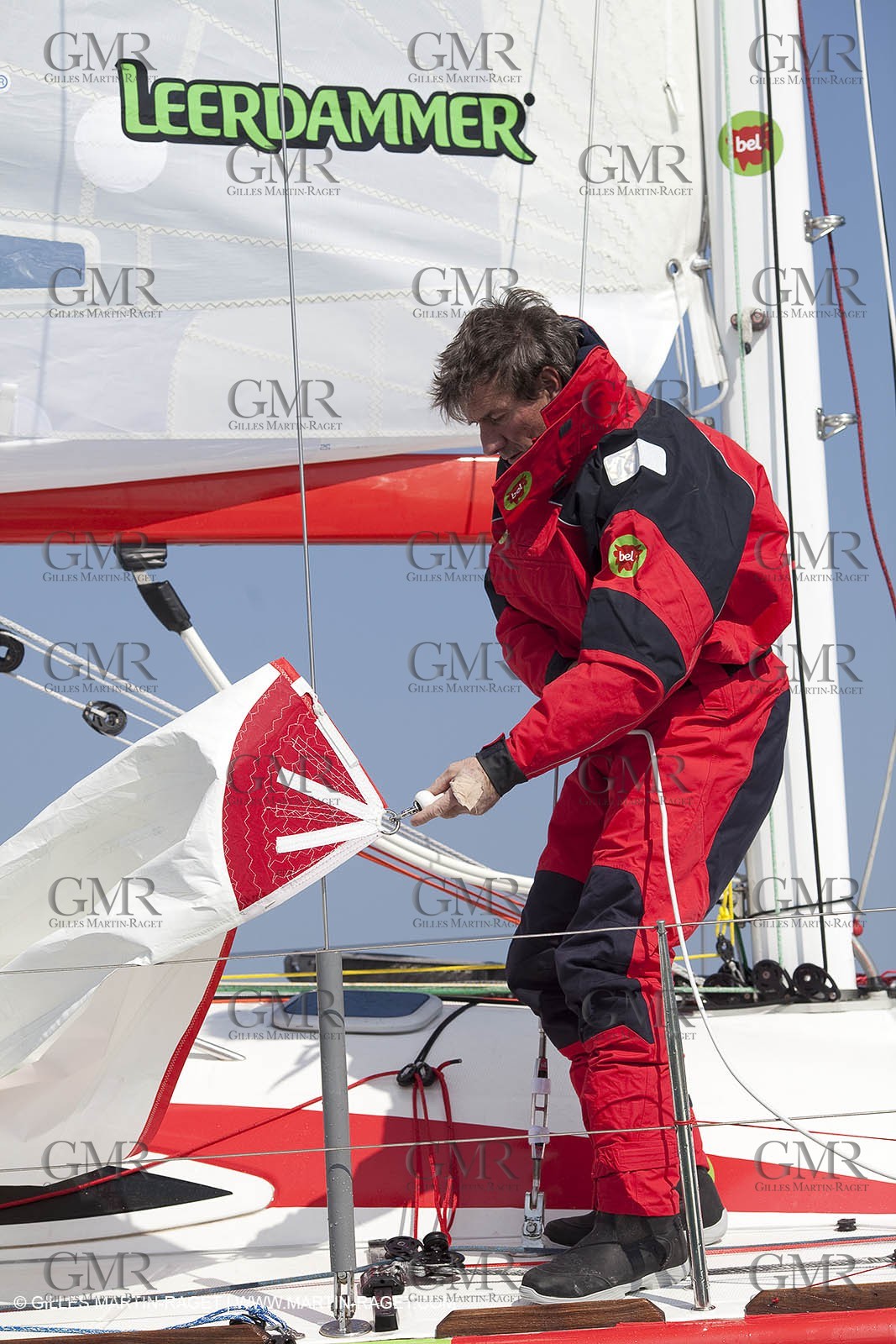 13 03 2010 -  La Grande Motte   Port Camargue (FRA) - Groupe Bel - Kito de Pavant   Sebastien Audigane training for Transat AG2R