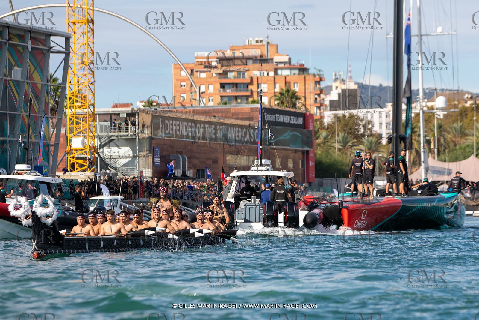 19 10 2024, Barcelona (ESP), Louis Vuitton 37th America's Cup, Final Match, Race Day 6, Dock out