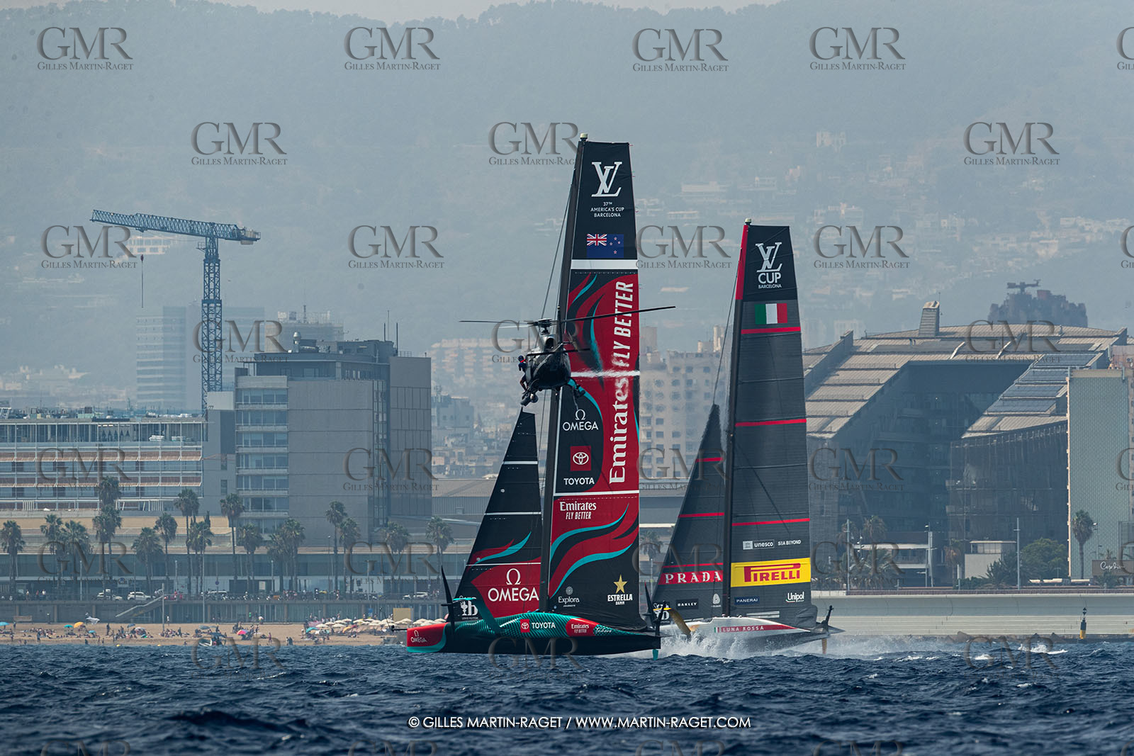 22 08 2024, Barcelona (ESP), Louis Vuitton 37th America's Cup, Louis Vuitton Preliminary Regatta, Race Day 1