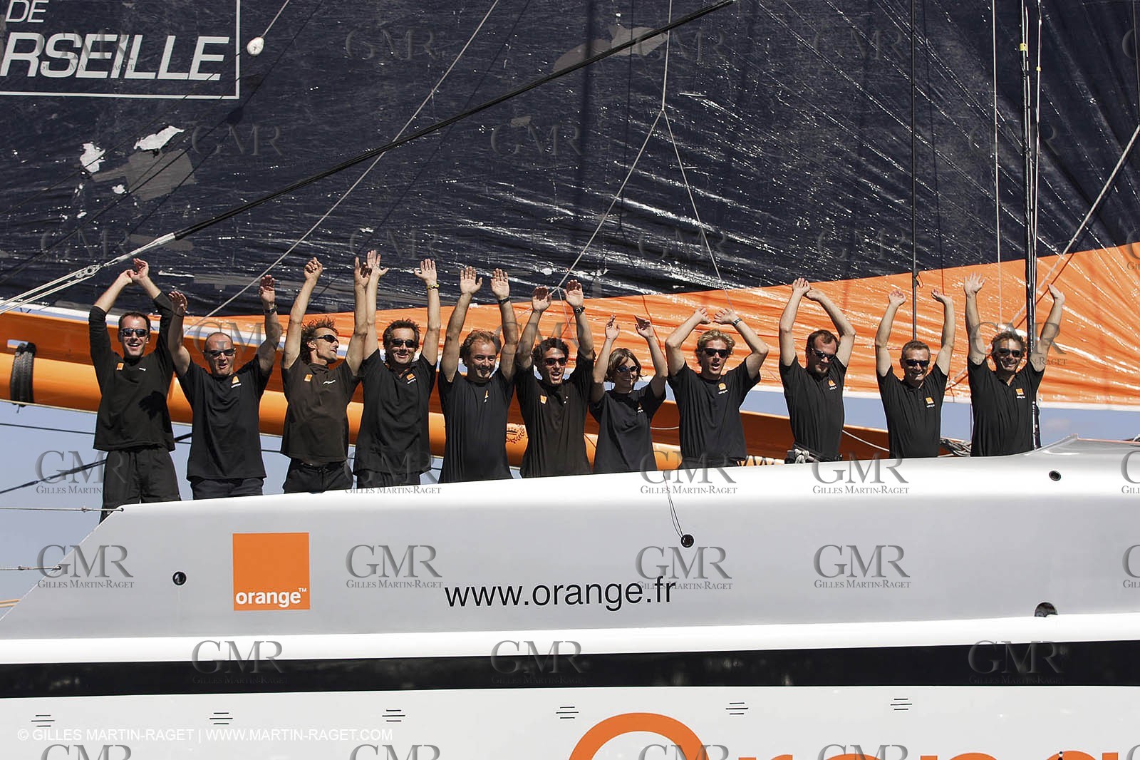 Orange II-2004 Mediterranée Record-arrival at Marseilles