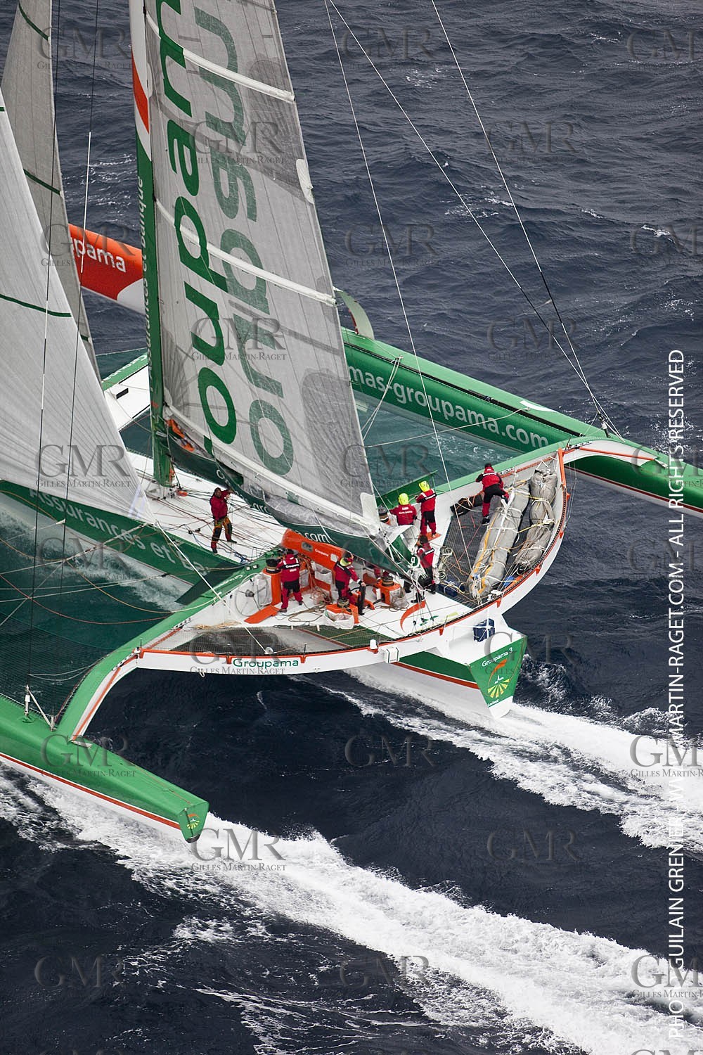 05 14 09 - Marseilles - Mediterranean Record - Groupama 3 - Franck Cammas - G Class - Start from Marseilles to Carthage (Tunisia)