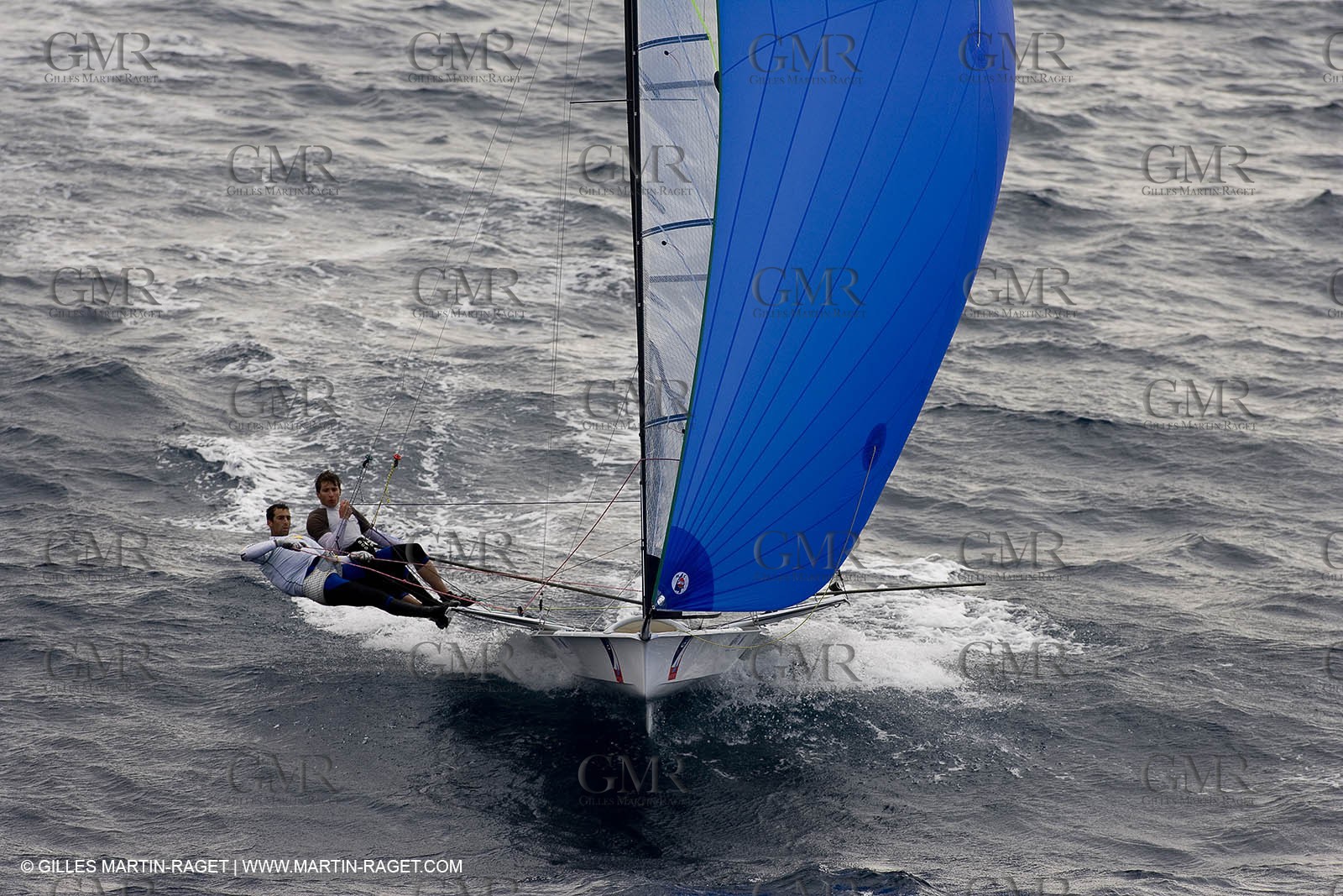 26 04 2007 - 2007 Semaine Olympique Française - Hyères (South of France) - Day 5 - Team France - 49er - LAGRAVIERE-CHRISTIDIS