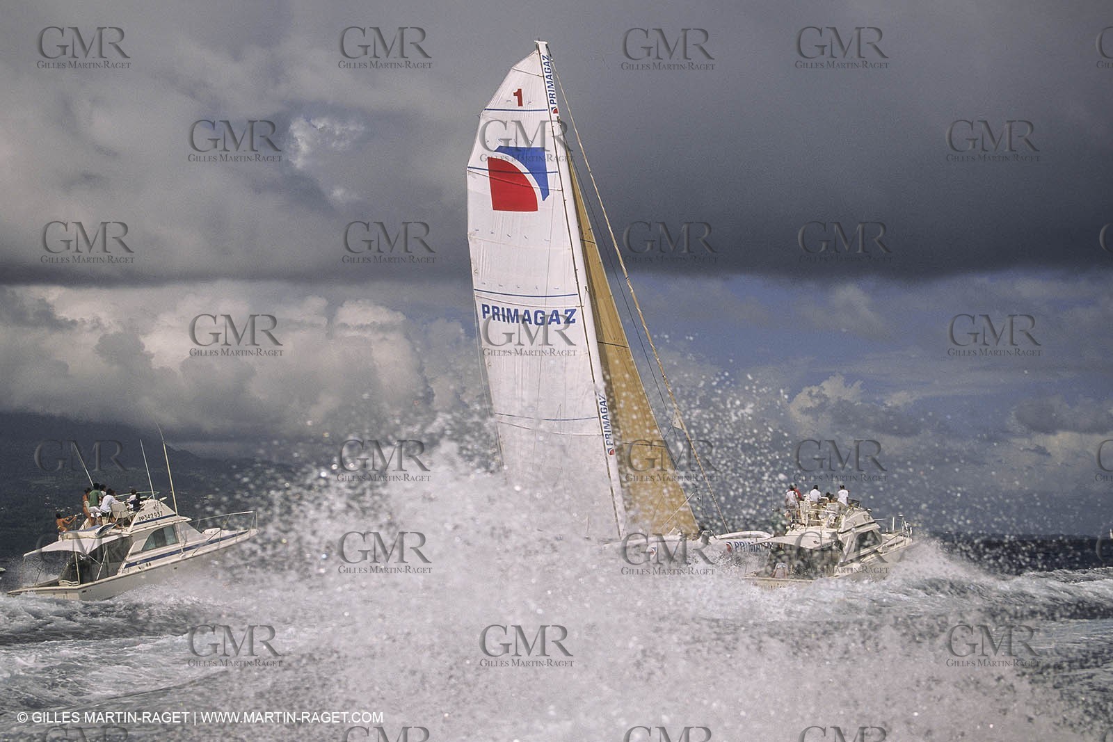 Yacht Racing, Multihull, ORMA 60, Laurent Bourgnon, Primagaz