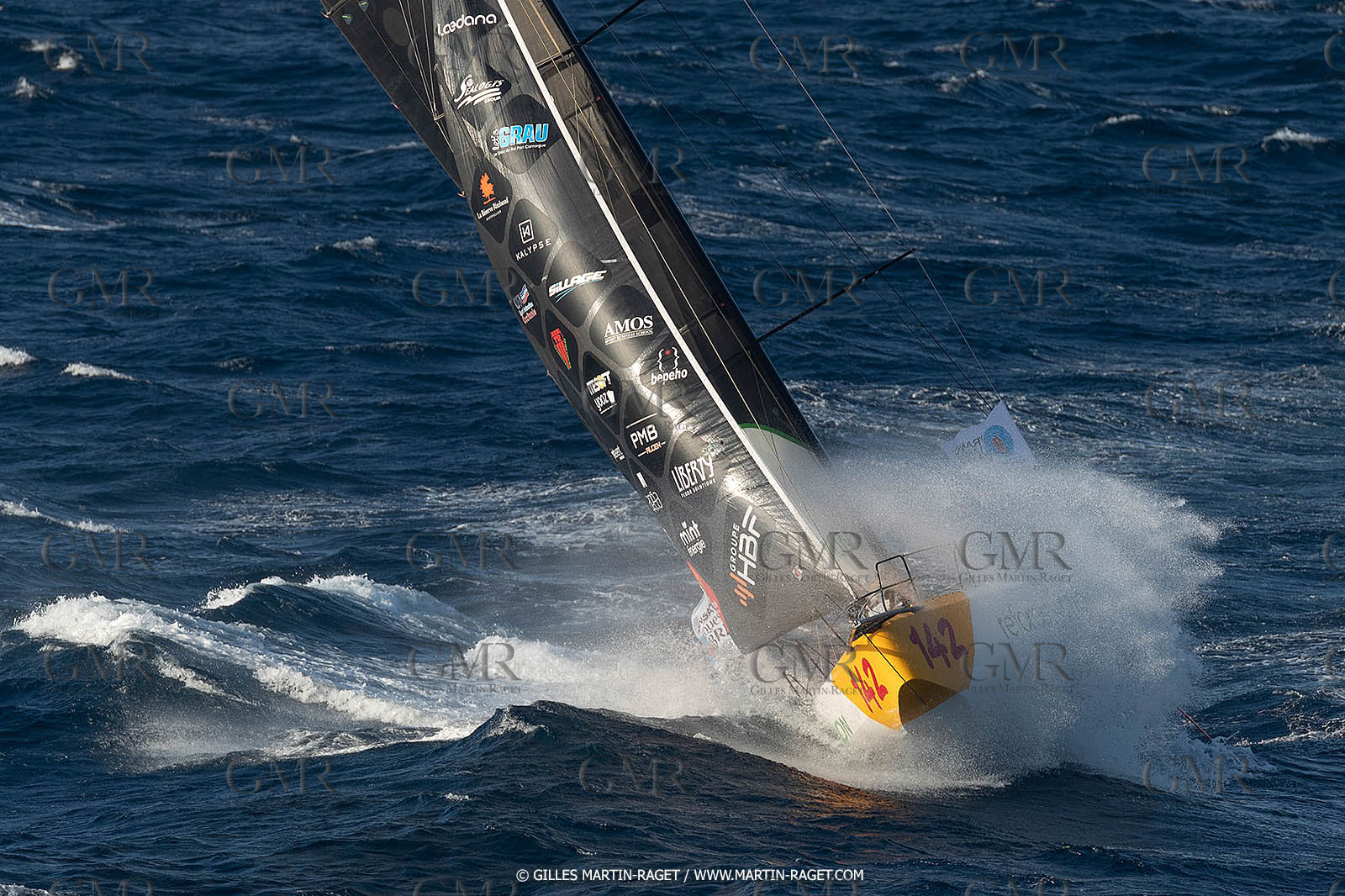 27 08 2021, Marseille (FRA), Transat Jacques Vabre 2021, Class 40, HBF-Reforest'Action (Kito de Pavant, Gwen Gbick)