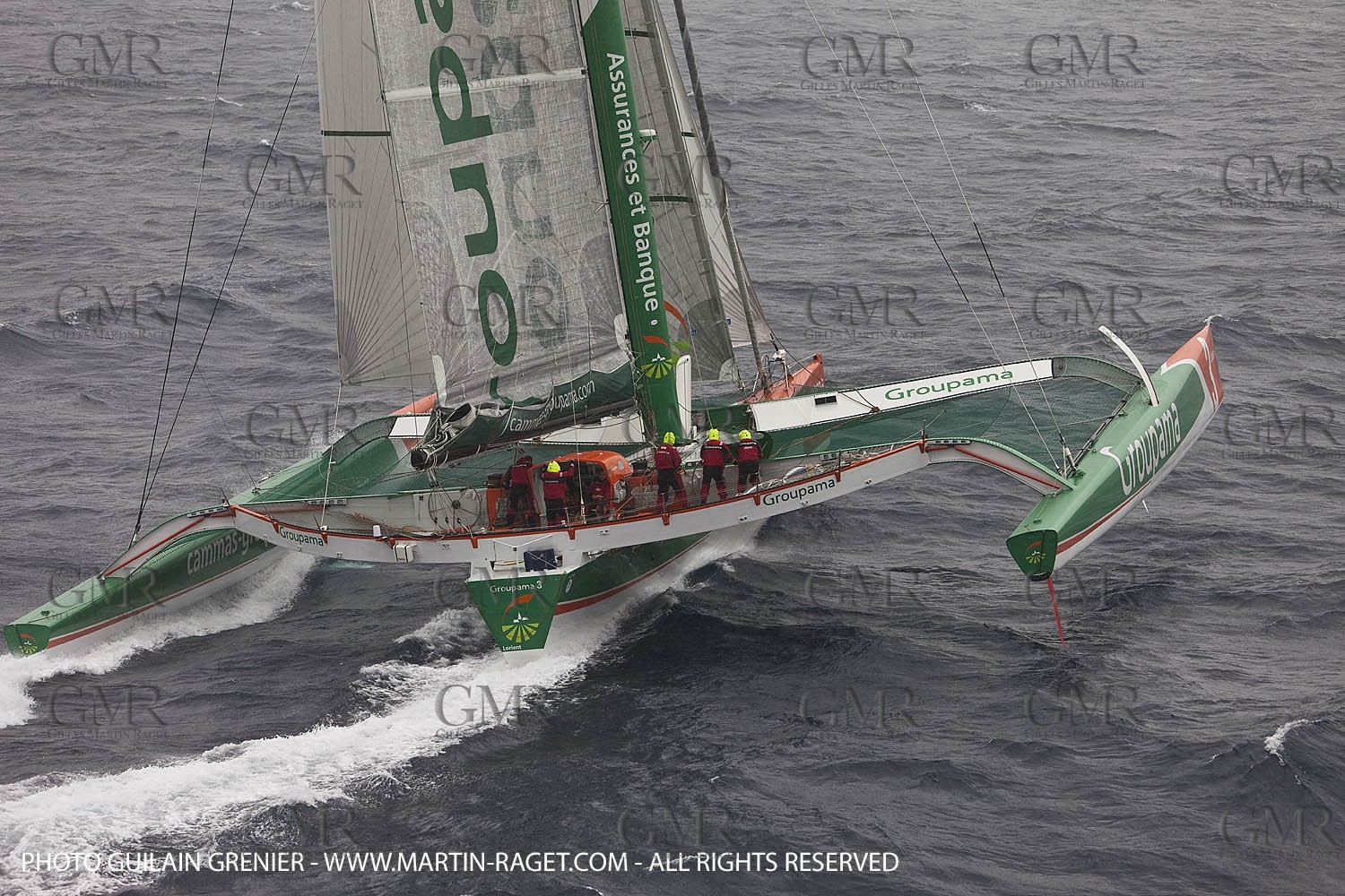 05 14 09 - Marseilles - Mediterranean Record - Groupama 3 - Franck Cammas - G Class - Start from Marseilles to Carthage (Tunisia)