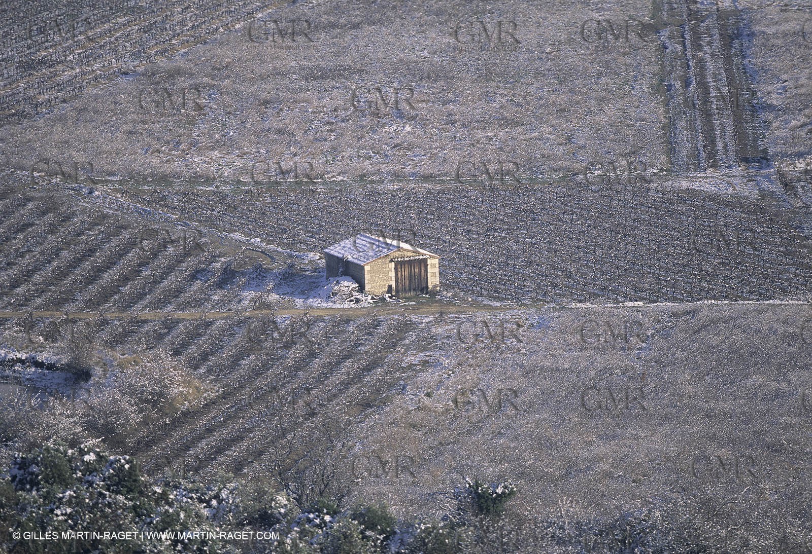 Provence under snow