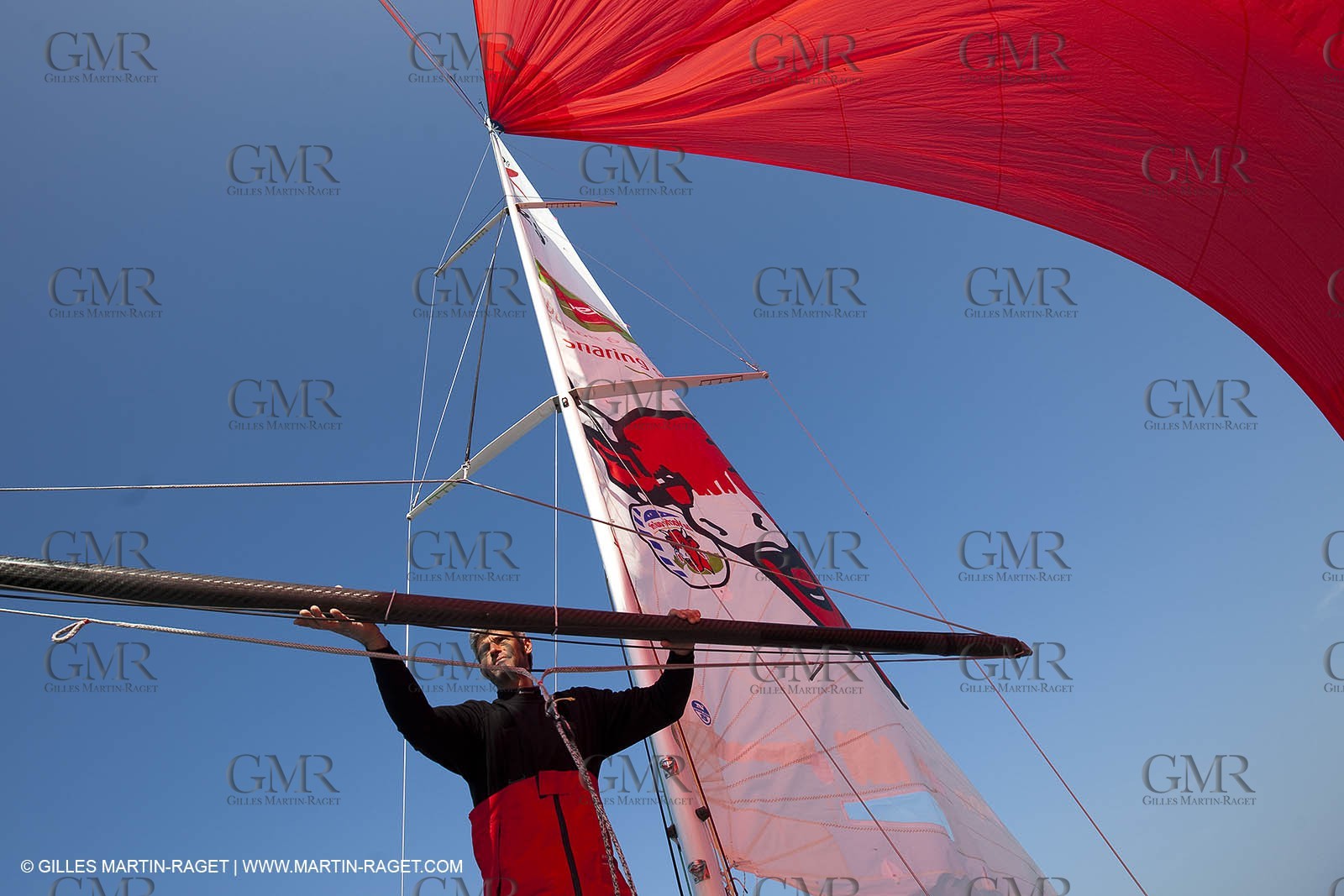 13 03 2010 -  La Grande Motte   Port Camargue (FRA) - Groupe Bel - Kito de Pavant   Sebastien Audigane training for Transat AG2R