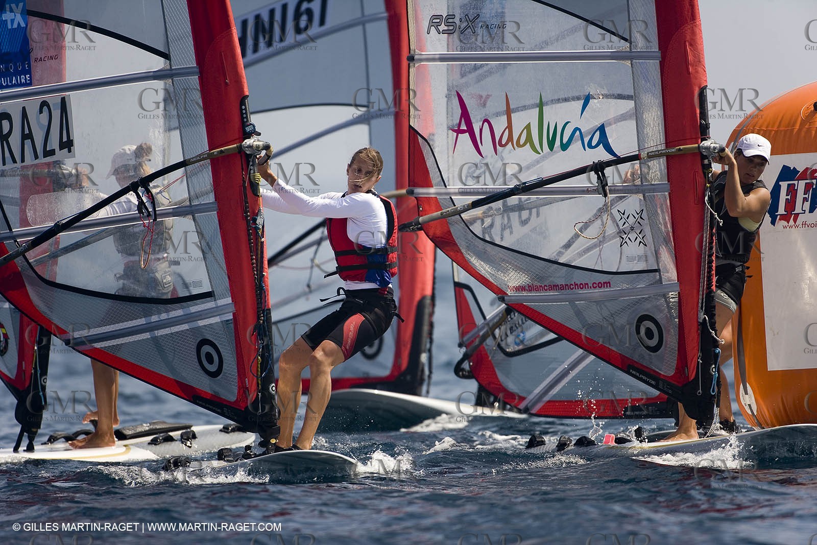 22 04 2007 - 2007 Semaine Olympique Française - Hyères (South of France) - Day 1 - Team France - RS:X - Vidal Lise