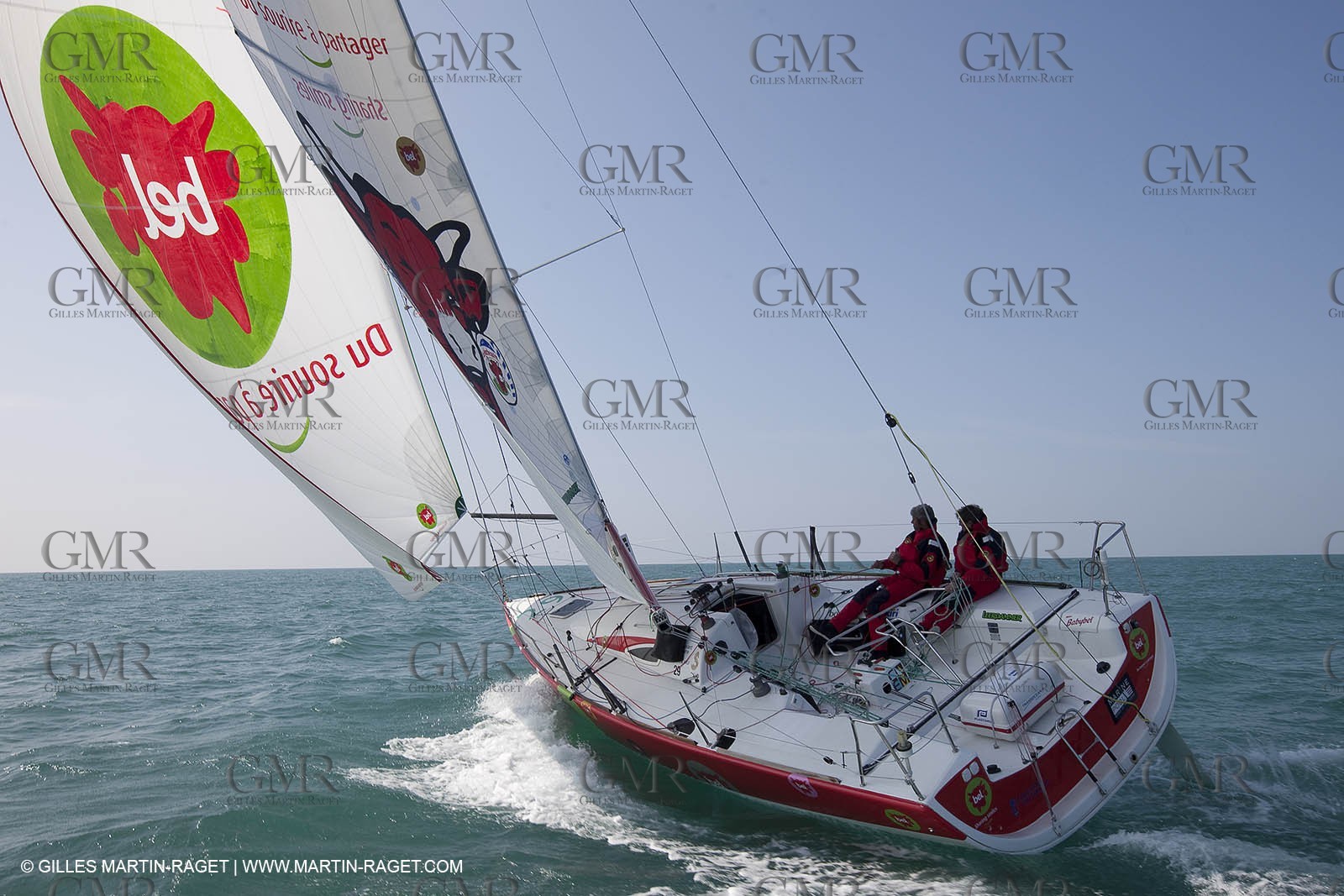 13 03 2010 -  La Grande Motte   Port Camargue (FRA) - Groupe Bel - Kito de Pavant   Sebastien Audigane training for Transat AG2R