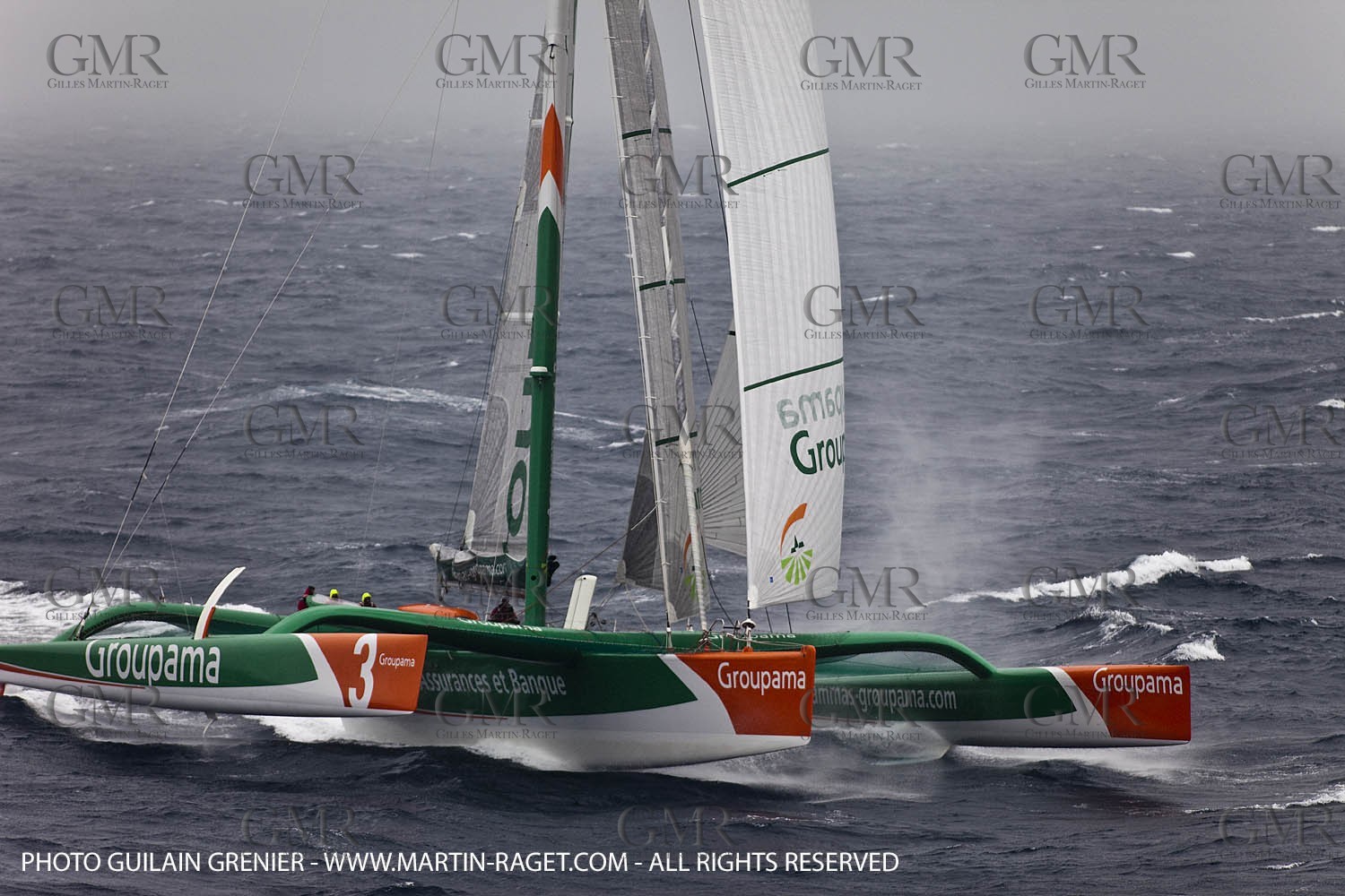 05 14 09 - Marseilles - Mediterranean Record - Groupama 3 - Franck Cammas - G Class - Start from Marseilles to Carthage (Tunisia)