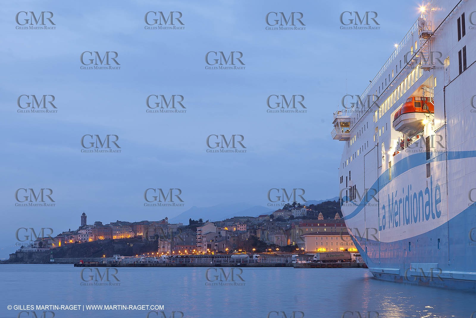 01-31-12   Marseilles (FRA,13) Bastia (FRA,Corsica)   Launching cruising trip and Christening ceremony of PIANA, last ferry ship from La Meridionale